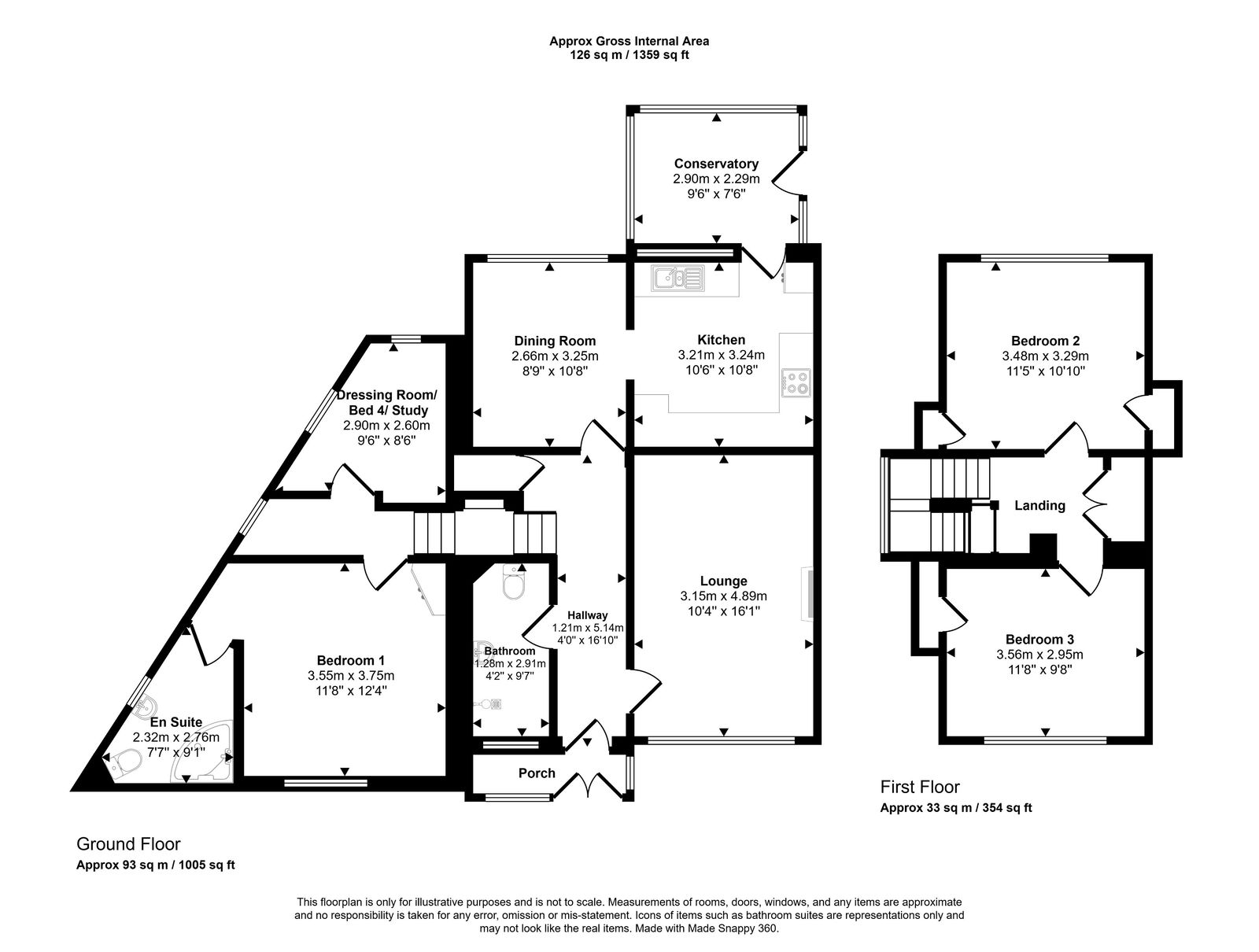 4 bed detached house for sale in Llandaff Drive, Prestatyn - Property floorplan