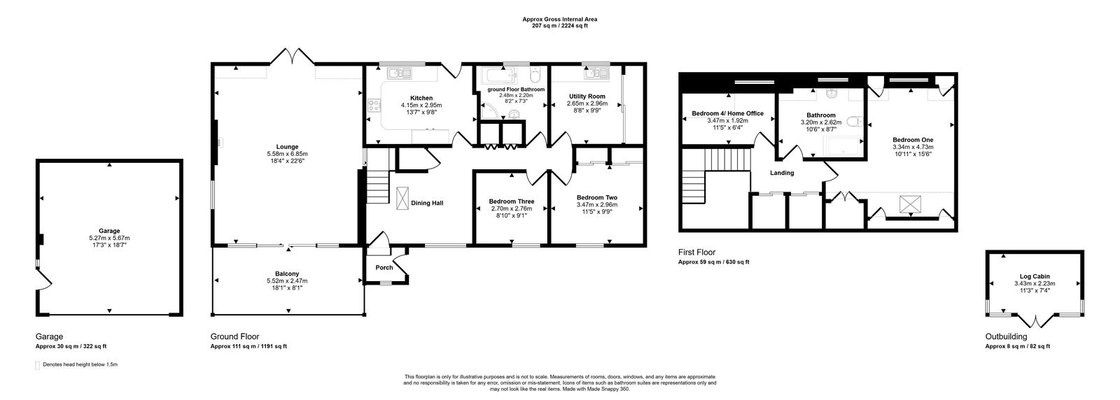 4 bed detached house for sale in Ty Llan, Llanasa - Property floorplan