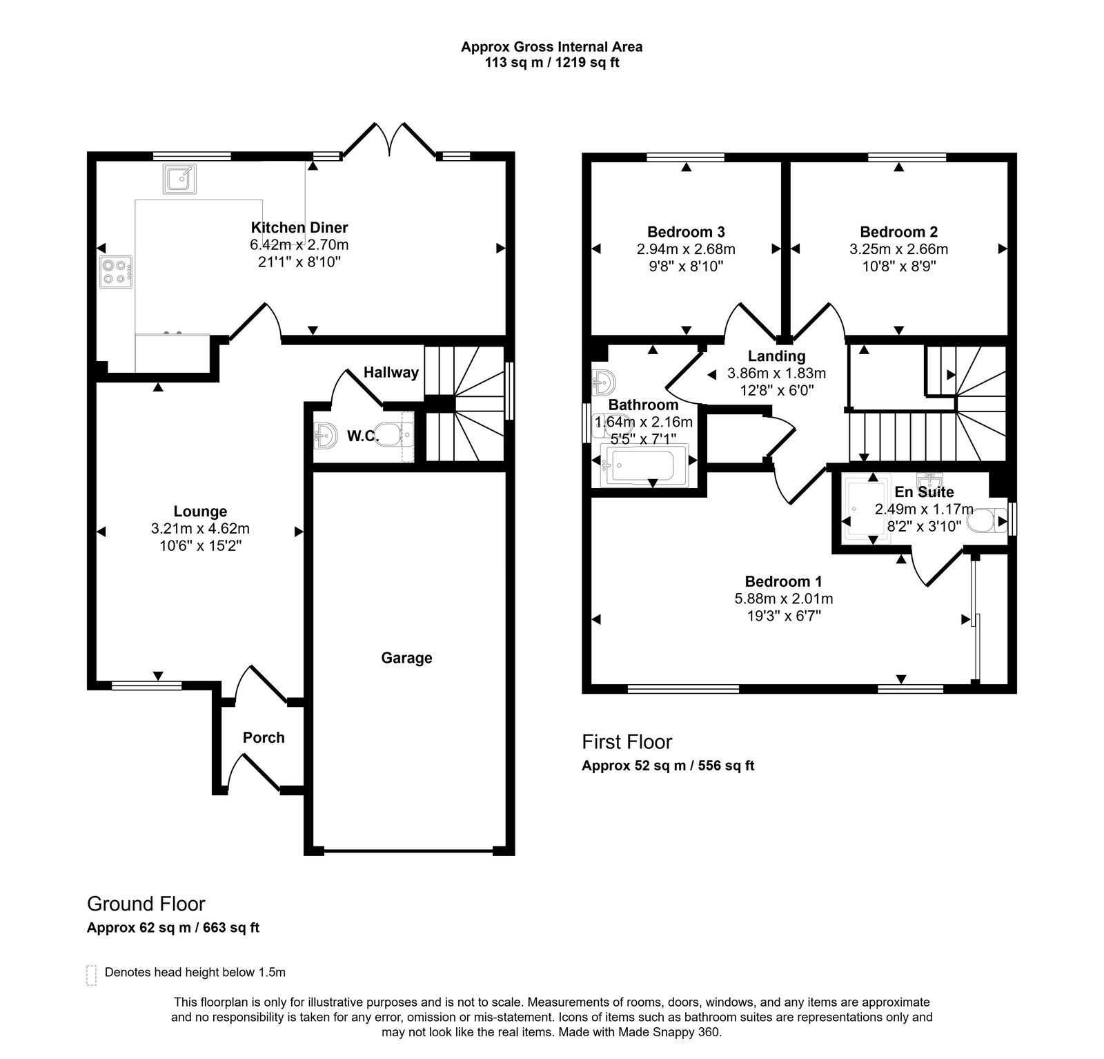 3 bed detached house for sale in Ffordd Porthdy, Rhuddlan - Property floorplan
