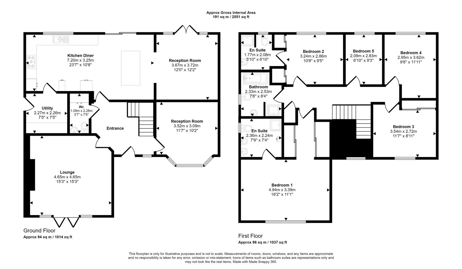 5 bed detached house for sale in Lon Y Berllan, Abergele - Property floorplan
