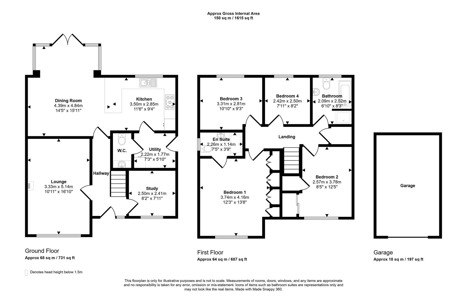 4 bed detached house for sale in Dyserth Road, Rhyl, LL18 4DT - Property floorplan
