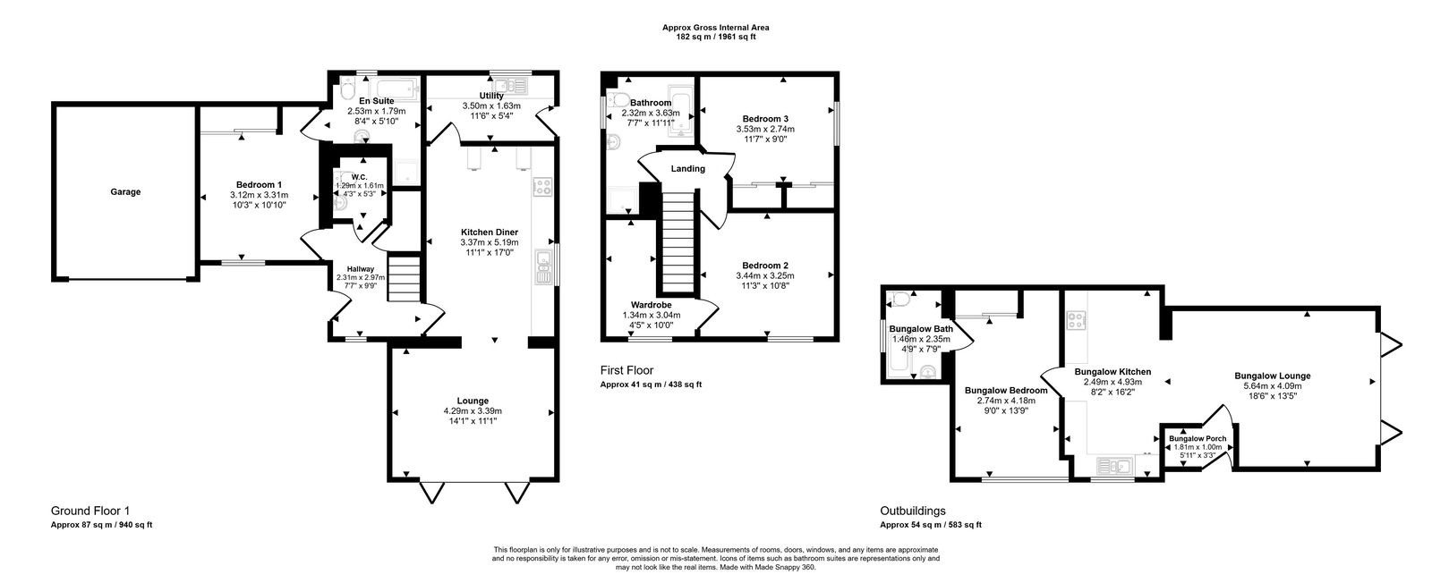 4 bed detached house for sale in Ffordd Bryn Y Garn, Henllan - Property floorplan