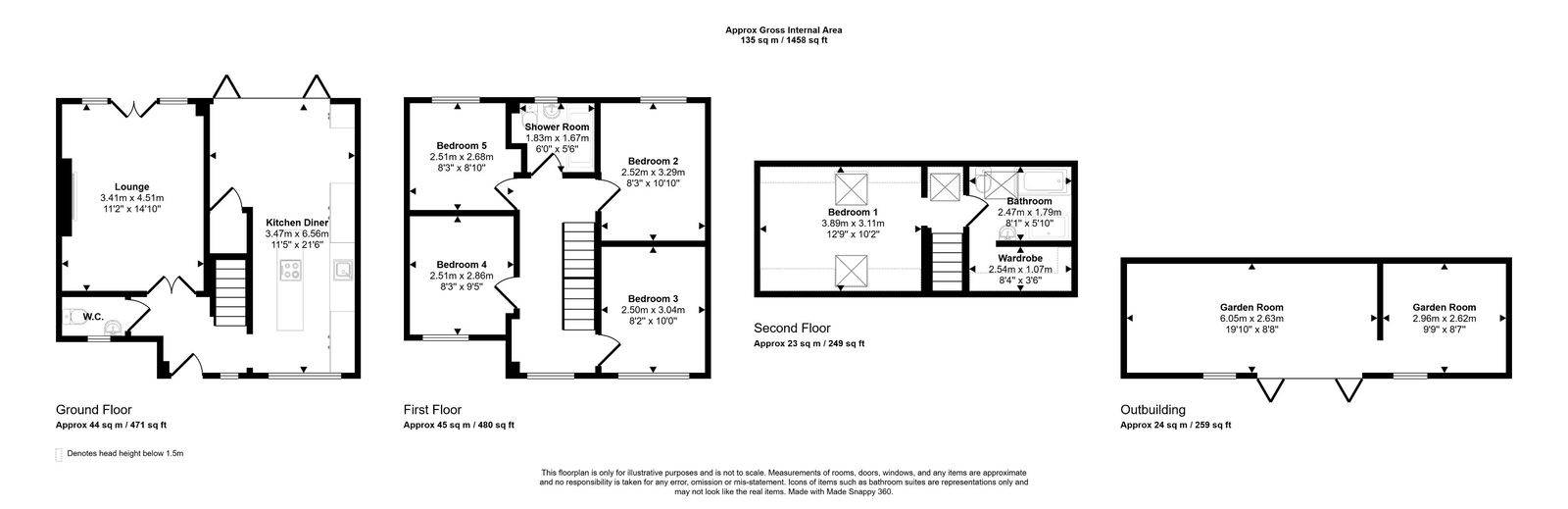 5 bed detached house for sale in Tan Y Coed, Prestatyn, LL19 8YP - Property floorplan
