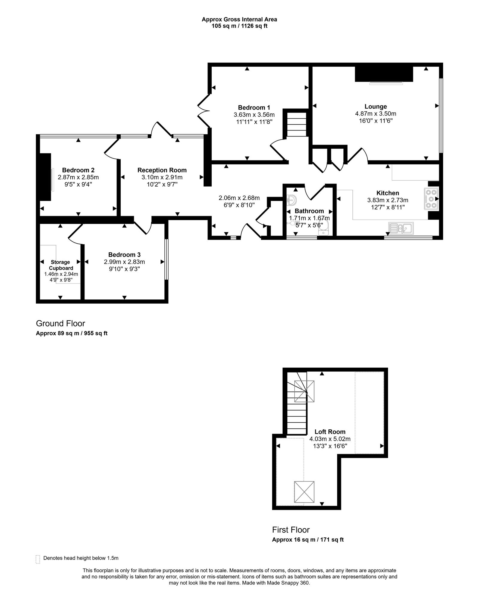 3 bed semi-detached bungalow for sale in Plastirion, Towyn, Abergele - Property floorplan