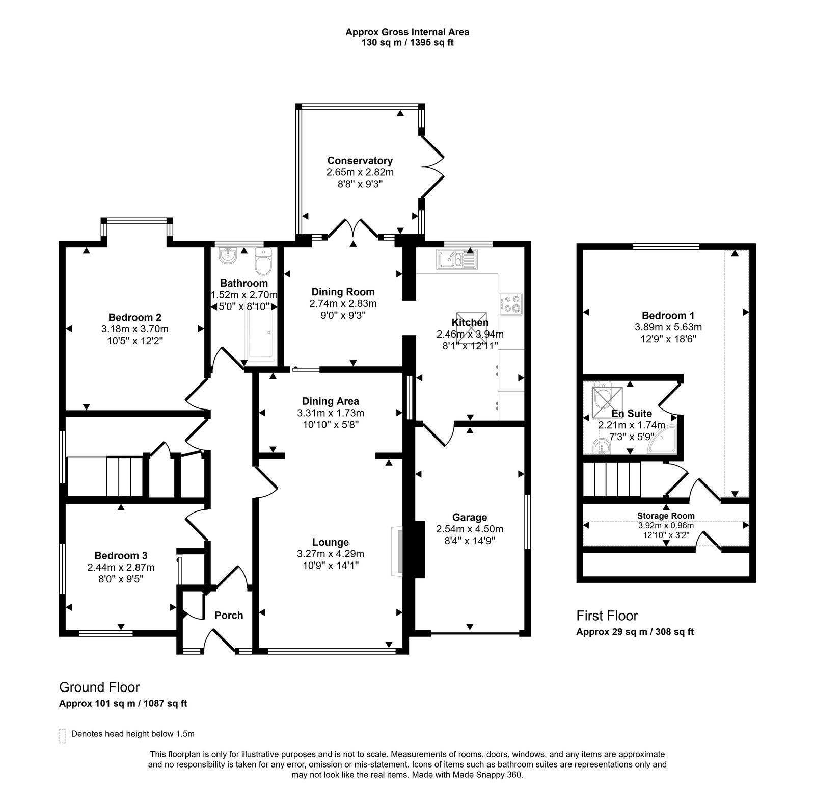 3 bed bungalow for sale in Highlands Road, Rhuddlan, Rhuddlan, LL18 2SA - Property floorplan