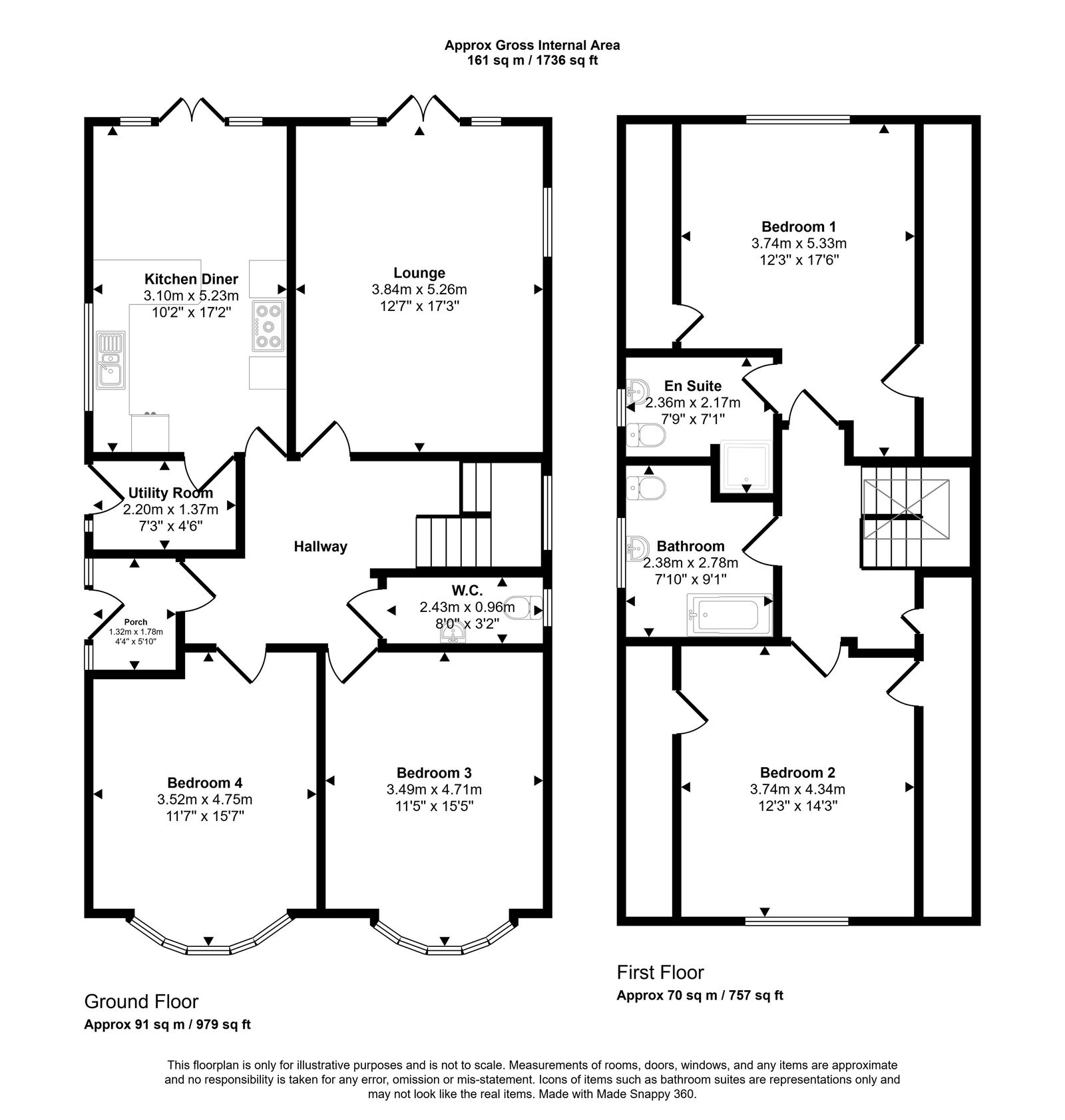 4 bed detached house for sale in Trelogan, CH8 9BY - Property floorplan