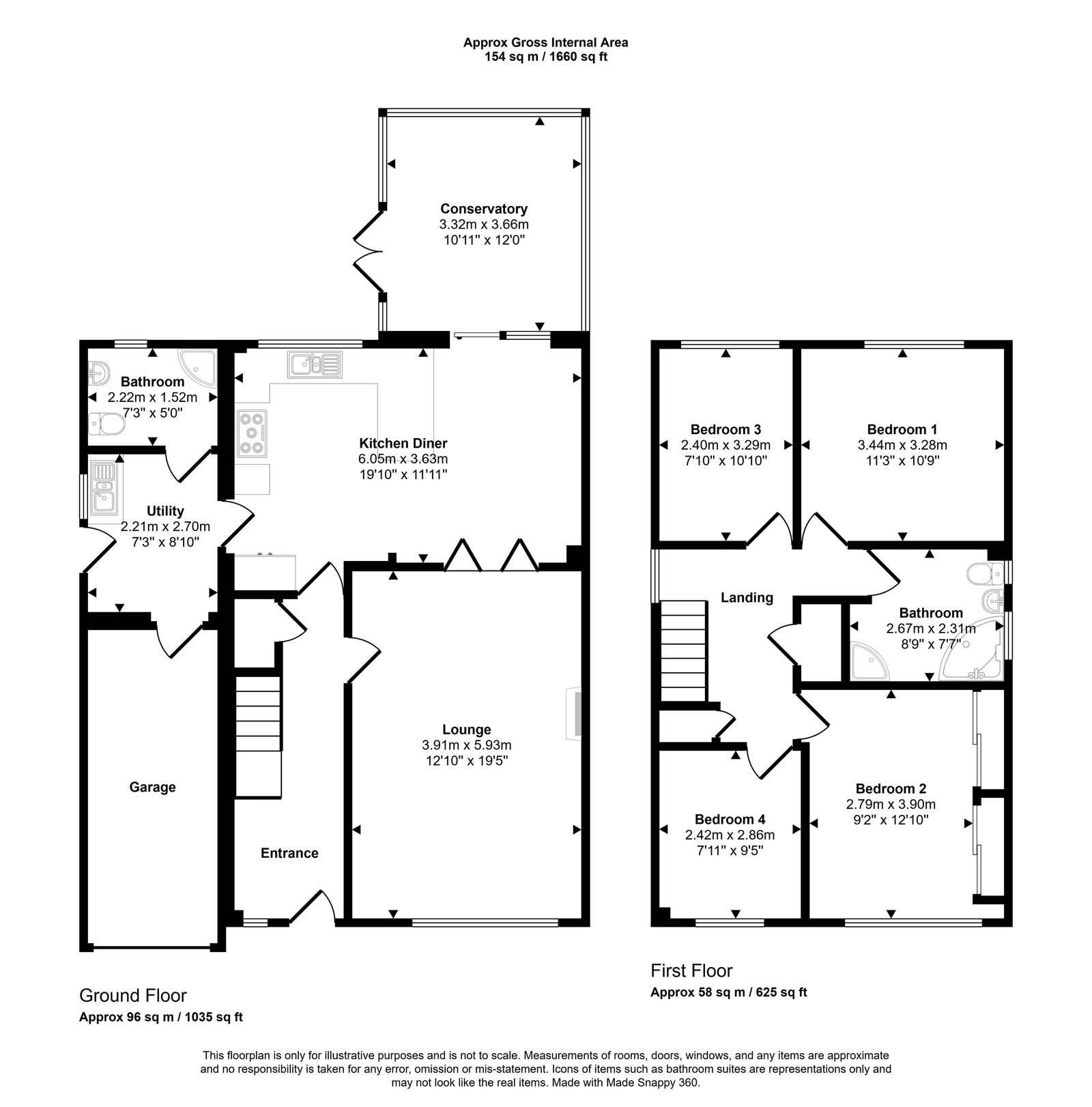 4 bed detached house for sale in St. Marys Court, Rhyl, LL18 3RA - Property floorplan