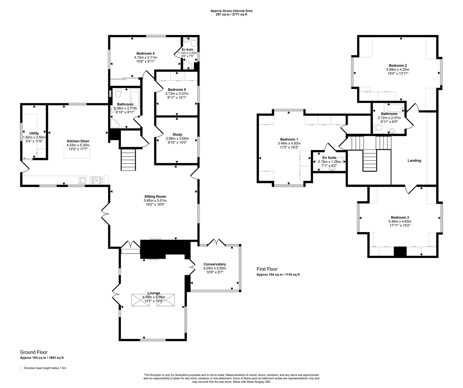 5 bed detached house for sale in Walwen Lane, Axton, CH8 9DL - Property floorplan
