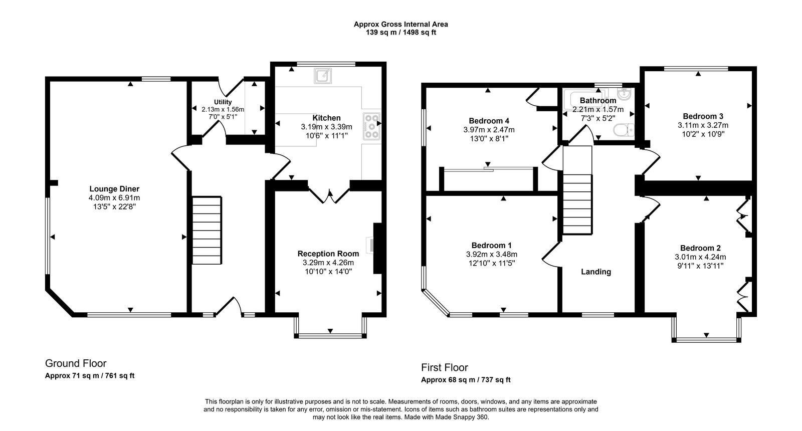 4 bed semi-detached house for sale in Cwm Road, Dyserth, Rhyl, LL18 6AY - Property floorplan