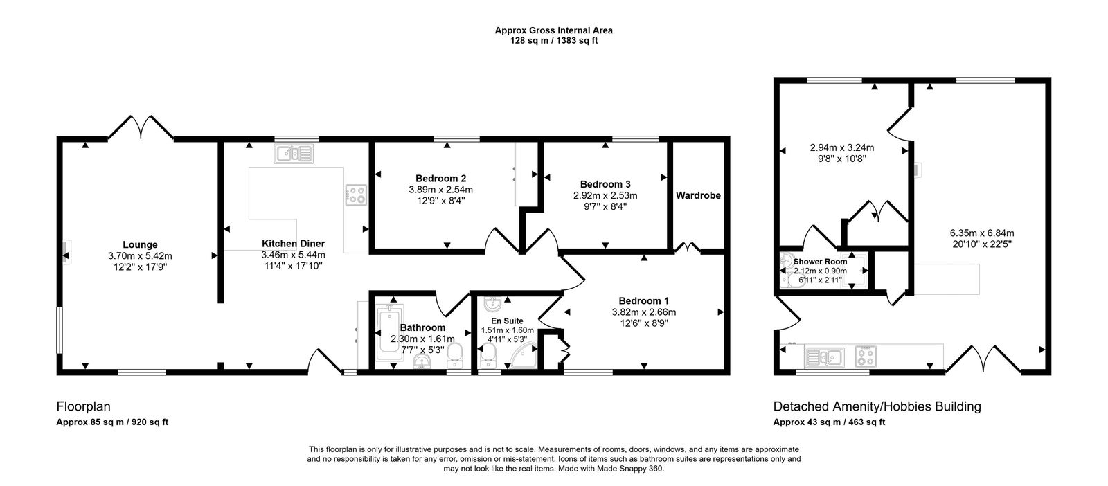 3 bed mews house for sale in Dyserth Road, Rhyl, LL18 4DY - Property floorplan