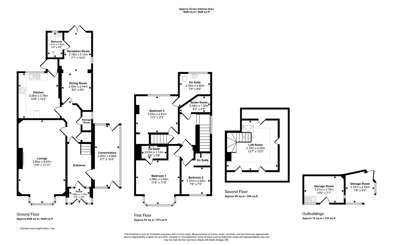 3 bed semi-detached house for sale in Seabank Road, Rhyl, LL18 1EA - Property floorplan
