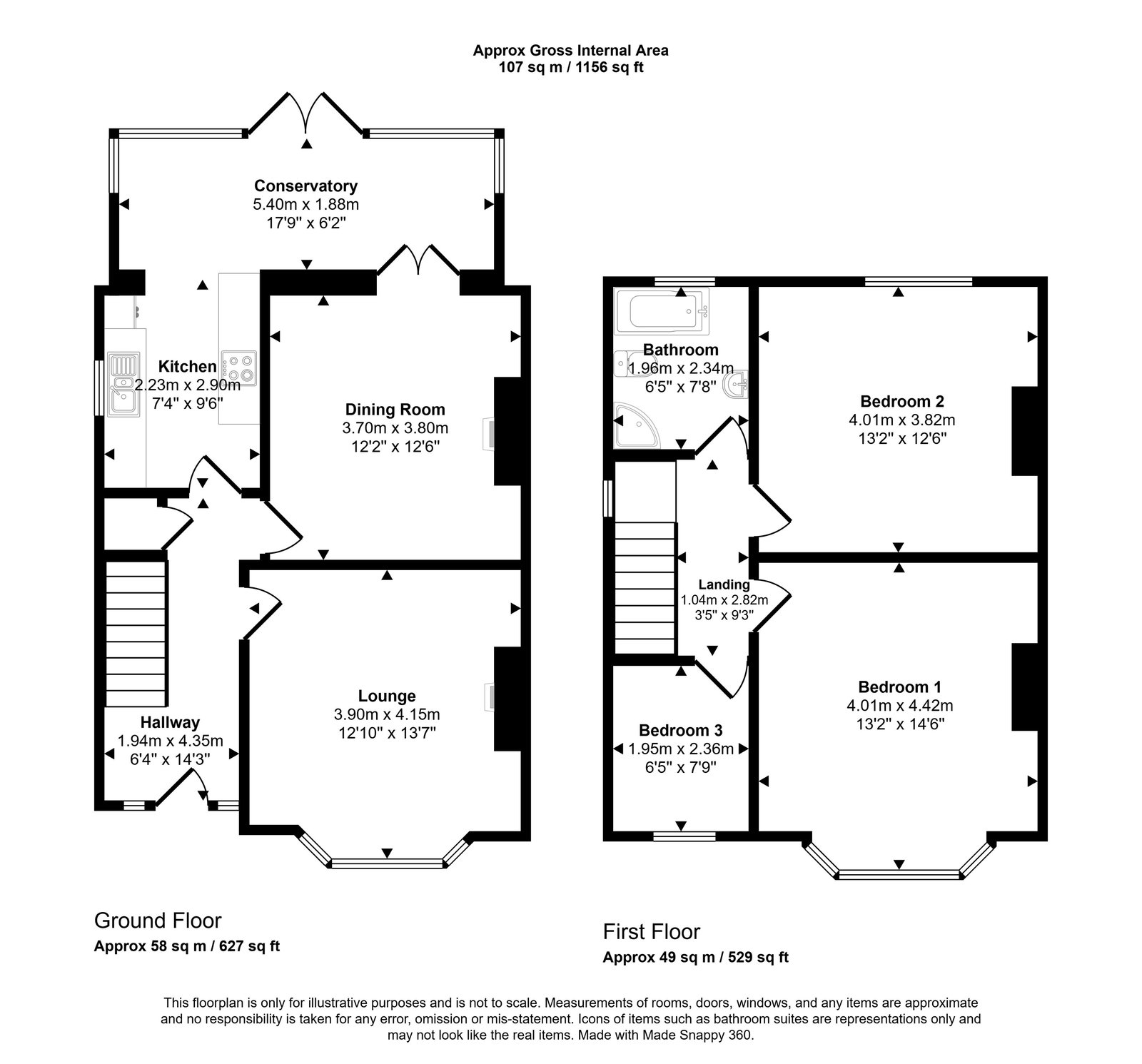 3 bed semi-detached house for sale in Stanley Park Avenue, Rhyl, LL18 4SB - Property floorplan