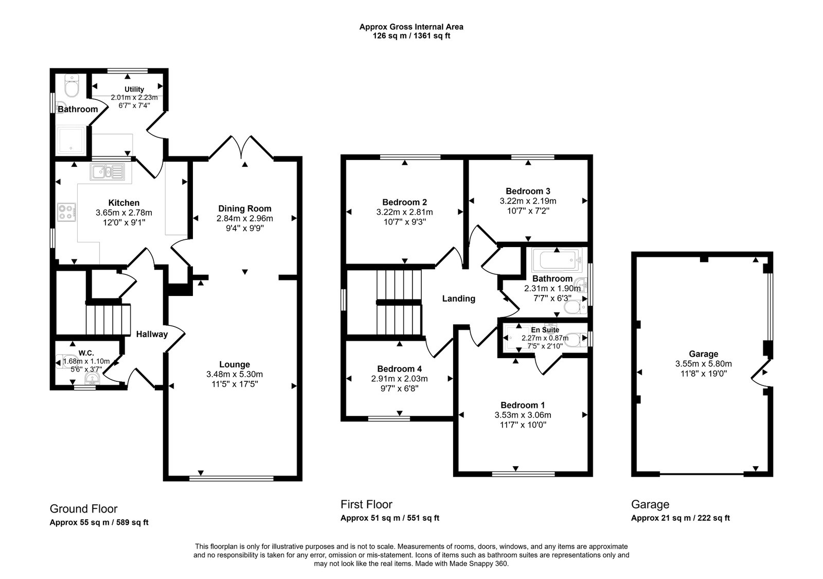 4 bed detached house for sale in Clwyd Park, Kinmel Bay - Property floorplan