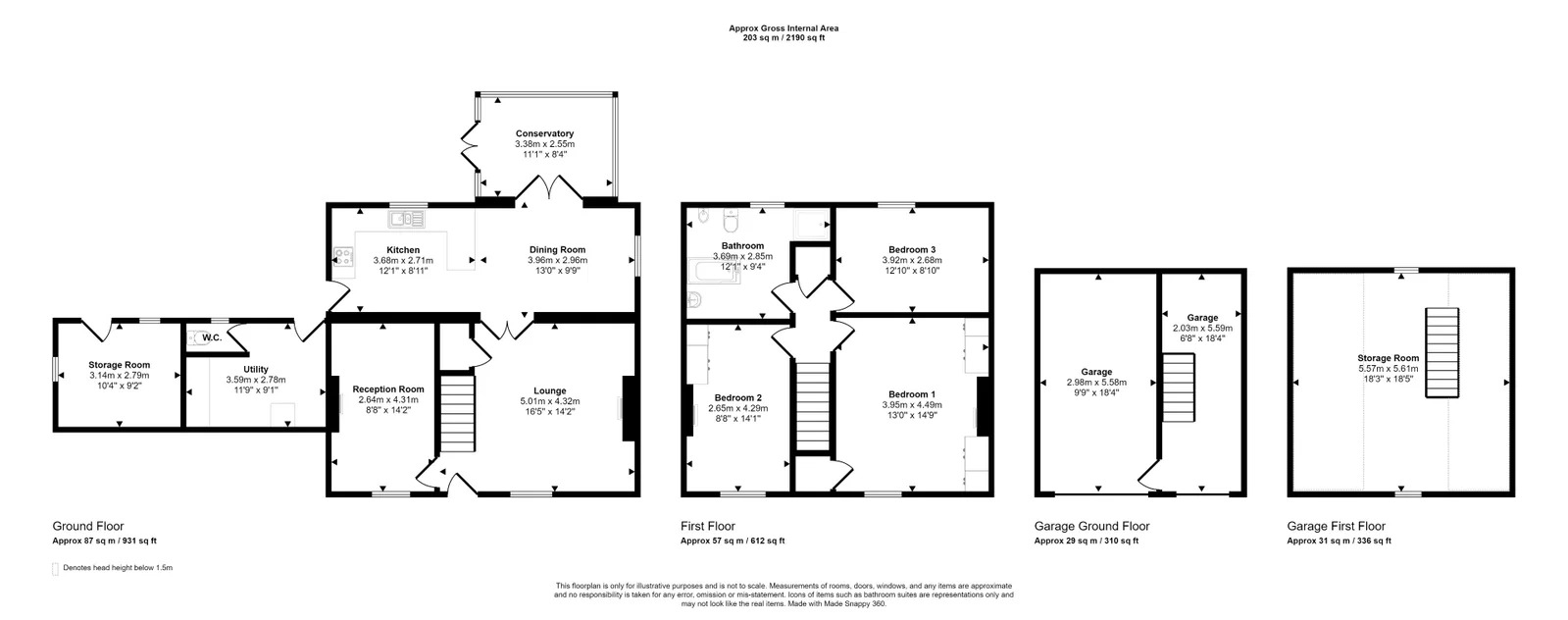 3 bed detached house for sale in Bodfari Road, Trefnant - Property floorplan