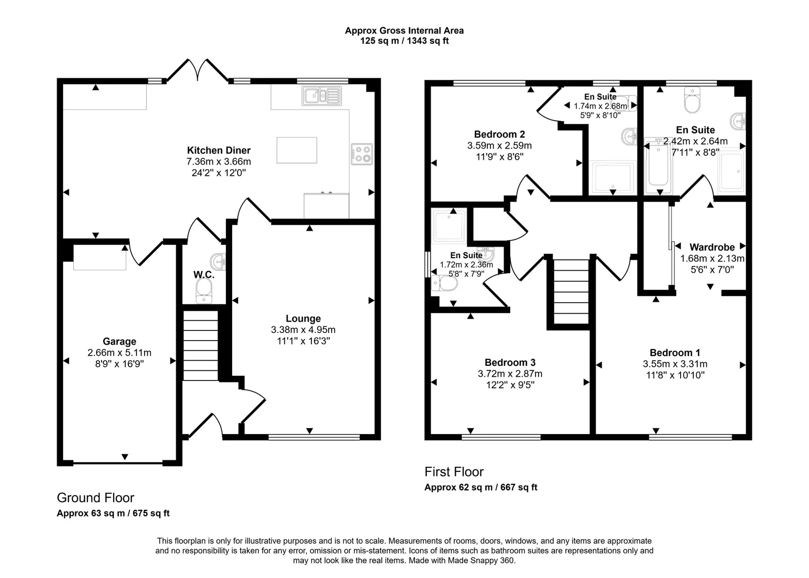 3 bed detached house for sale in Rhodfa'r Gydlifiad, St. Asaph, Denbighshire, LL17 - Property floorplan