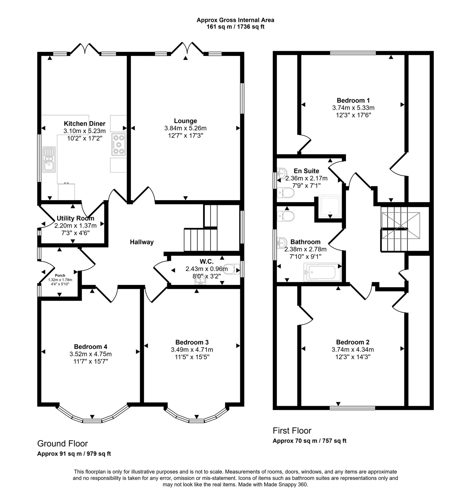 4 bed detached house for sale in Trelogan, CH8 9BY - Property floorplan