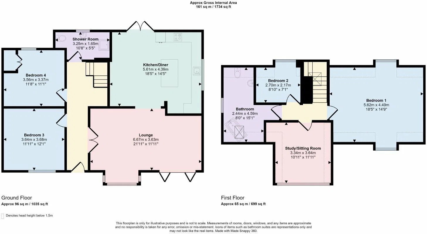 4 bed detached house for sale in Cwm Road, Dyserth, LL18 6HR - Property floorplan