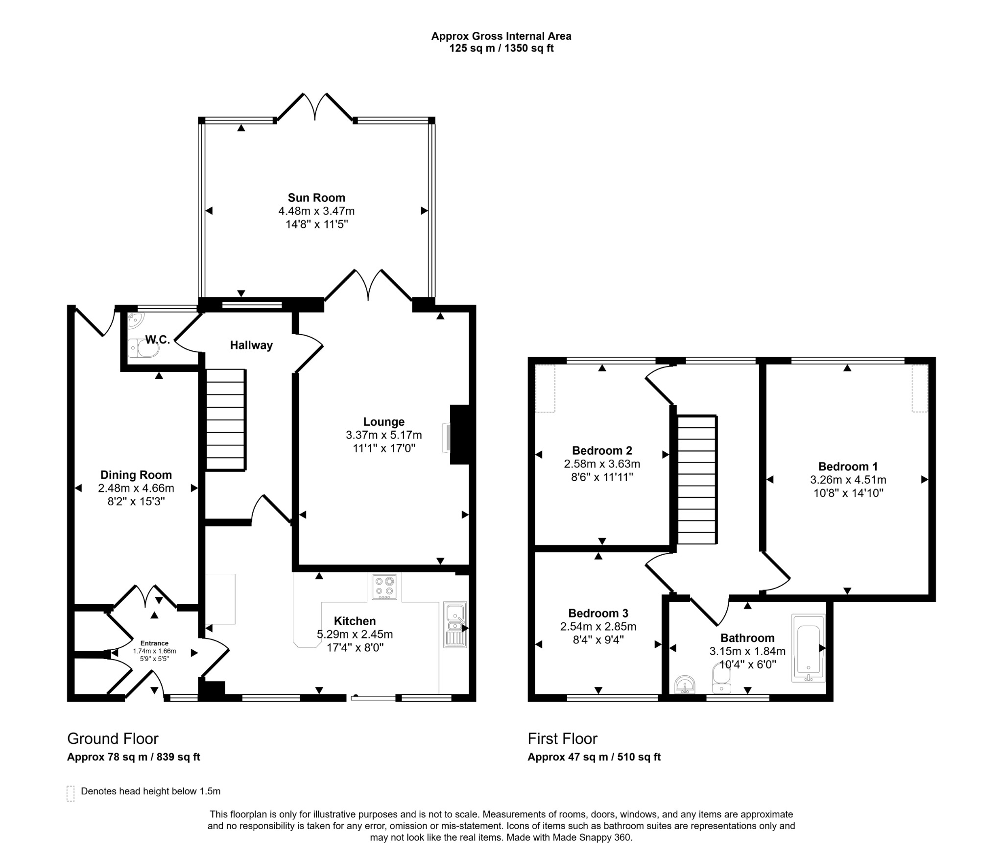 3 bed semi-detached house for sale in Cambrian Walk, Rhyl, Denbighshire, LL18 4UR - Property floorplan