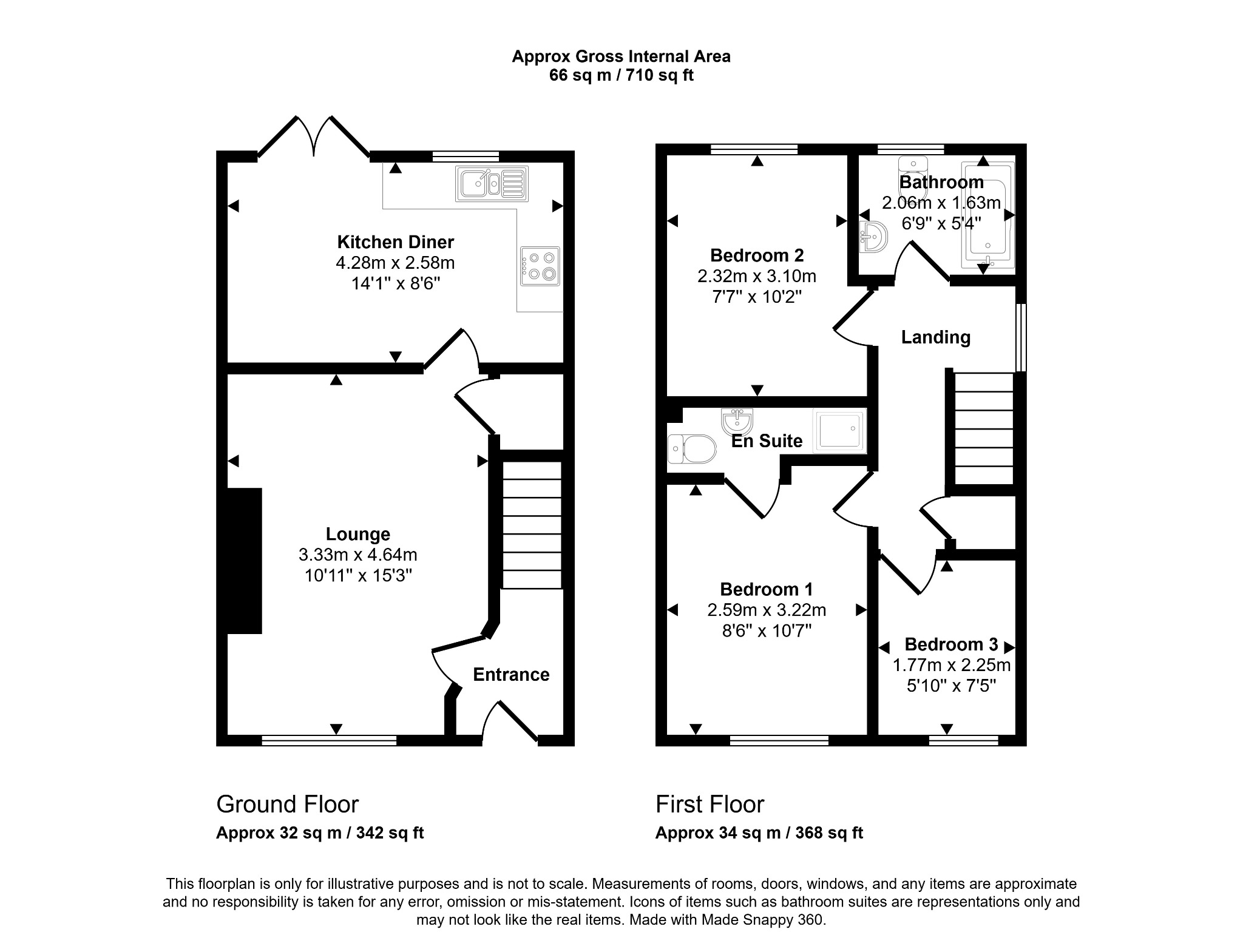3 bed semi-detached house for sale in Walnut Crescent, Rhyl. LL18 4PQ - Property floorplan