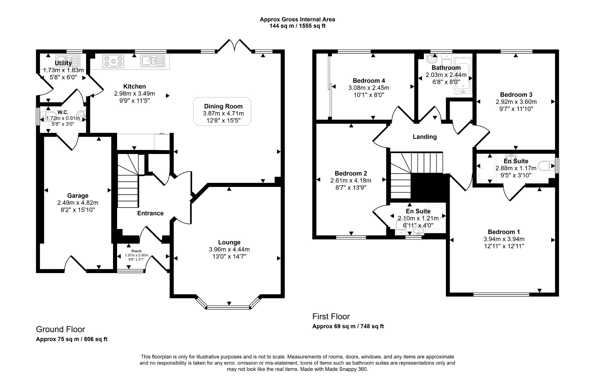 4 bed detached house for sale in 6, Cae Eithin, Abergele, LL22 8FN - Property floorplan