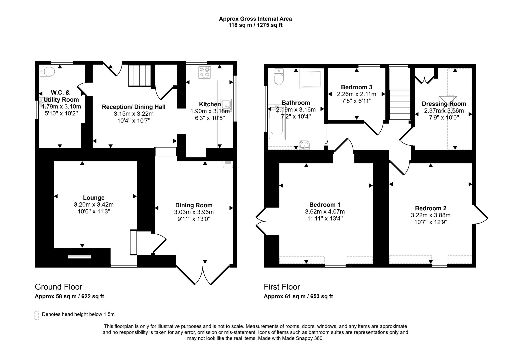 3 bed cottage for sale in Brookdale Coach House, Cefn Y Gwrych, Prestatyn, Denbighshire, LL19 8LH - Property floorplan