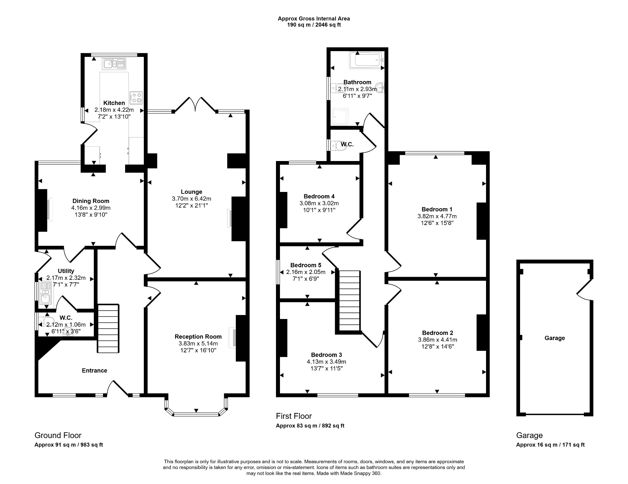 5 bed semi-detached house for sale in Highfield Park, Rhyl, LL18 3NH - Property floorplan