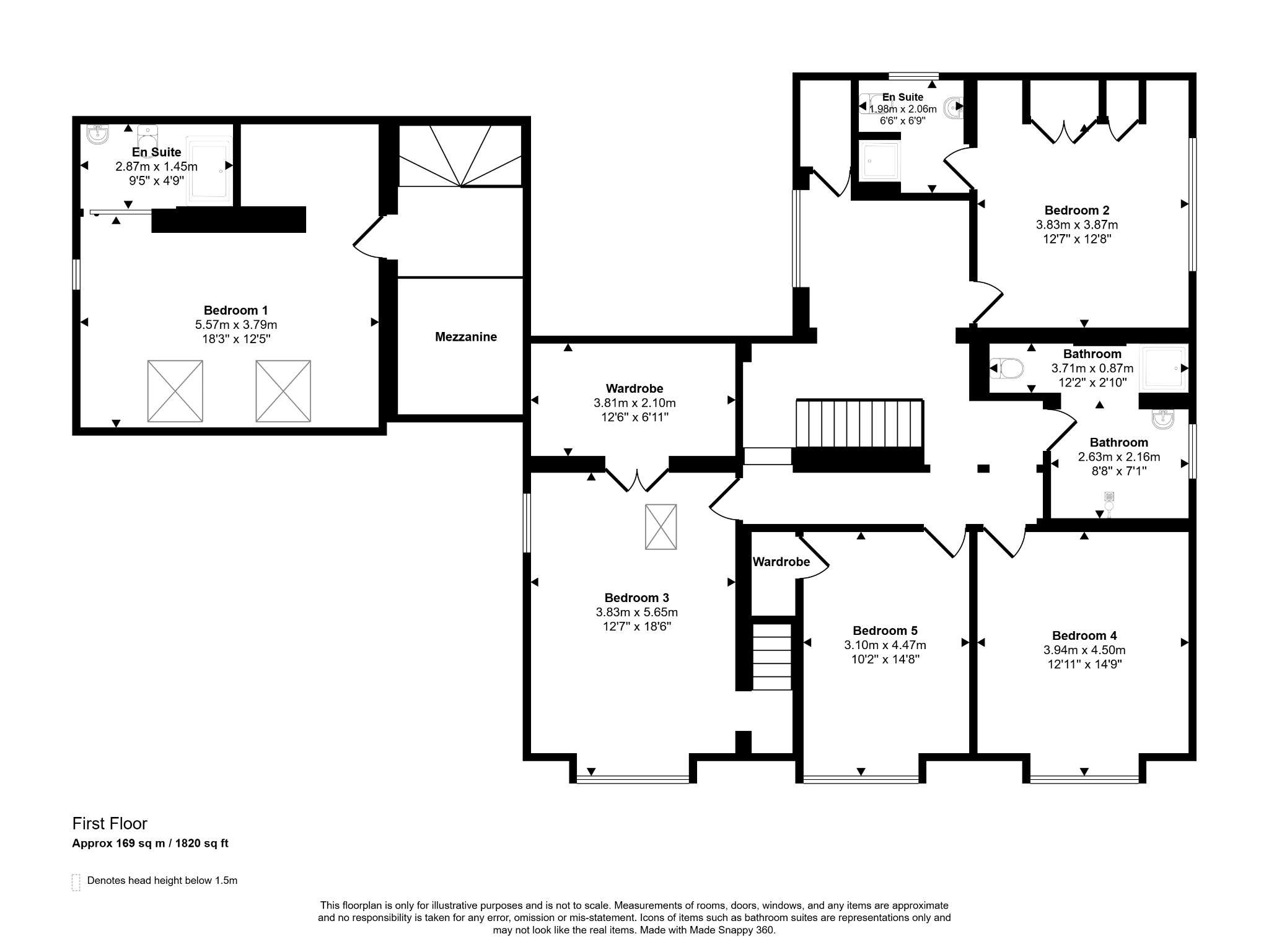 5 bed detached house to rent in Fforddlas, Prestatyn, Denbighshire, LL19 - Property floorplan