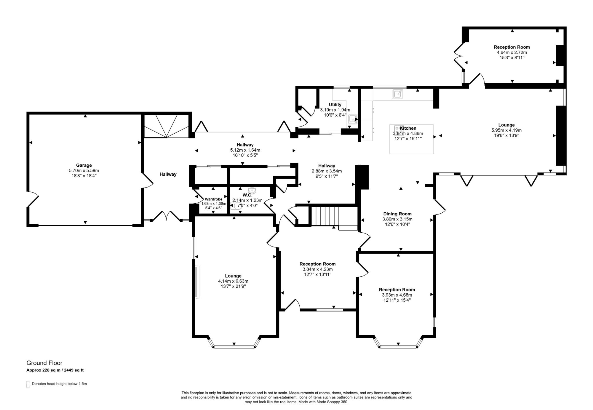 5 bed detached house to rent in Fforddlas, Prestatyn, Denbighshire, LL19 - Property floorplan