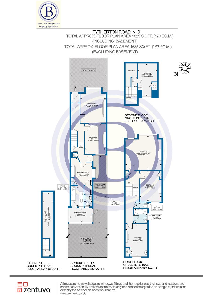 4 bed end of terrace house for sale in Tytherton Road - Property Floorplan