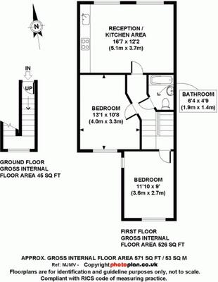 2 bed flat to rent in Fordingley Road - Property Floorplan