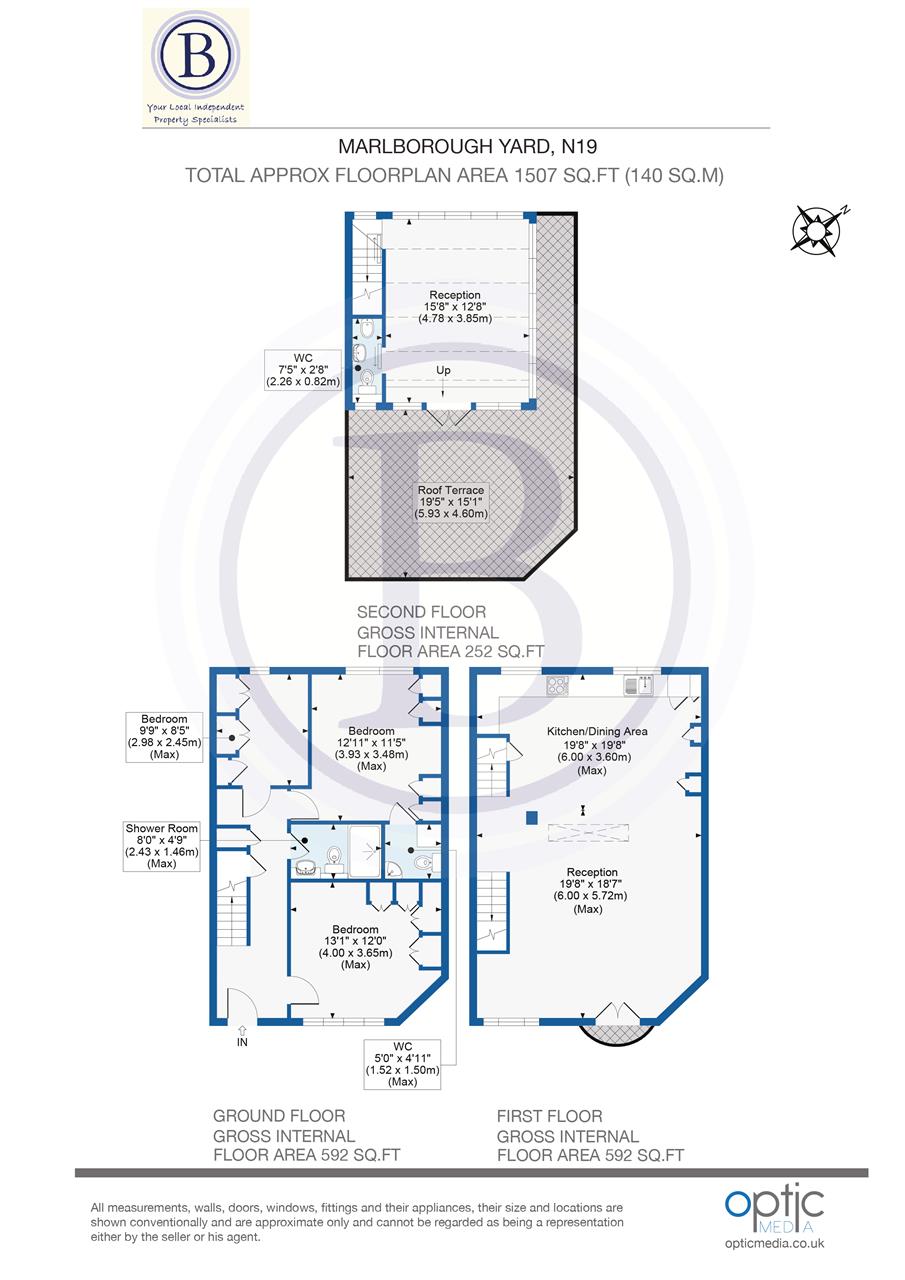 3 bed mews house for sale - Property Floorplan