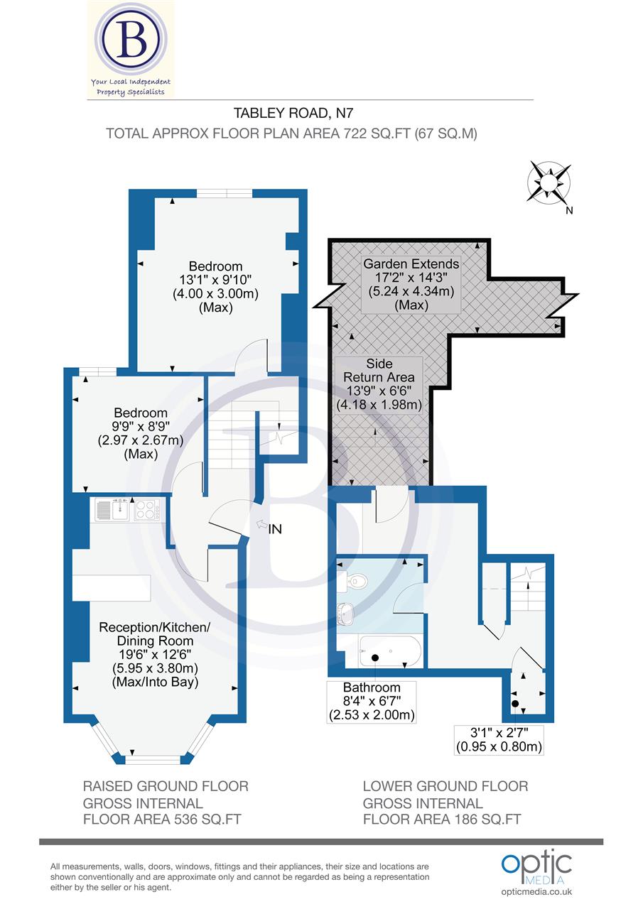 2 bed flat for sale in Tabley Road - Property Floorplan