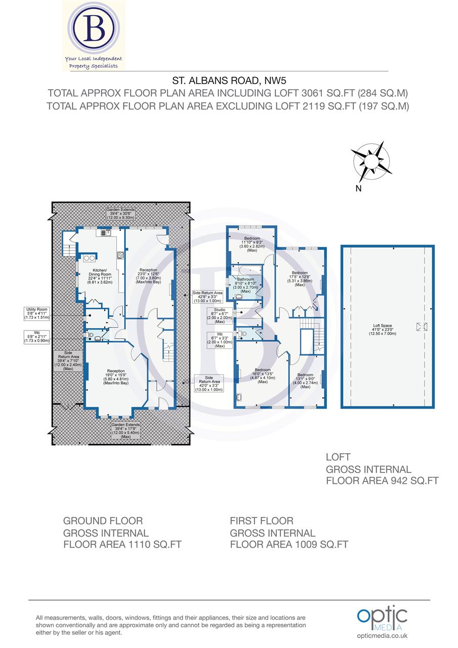 4 bed detached house for sale in St. Albans Road - Property Floorplan