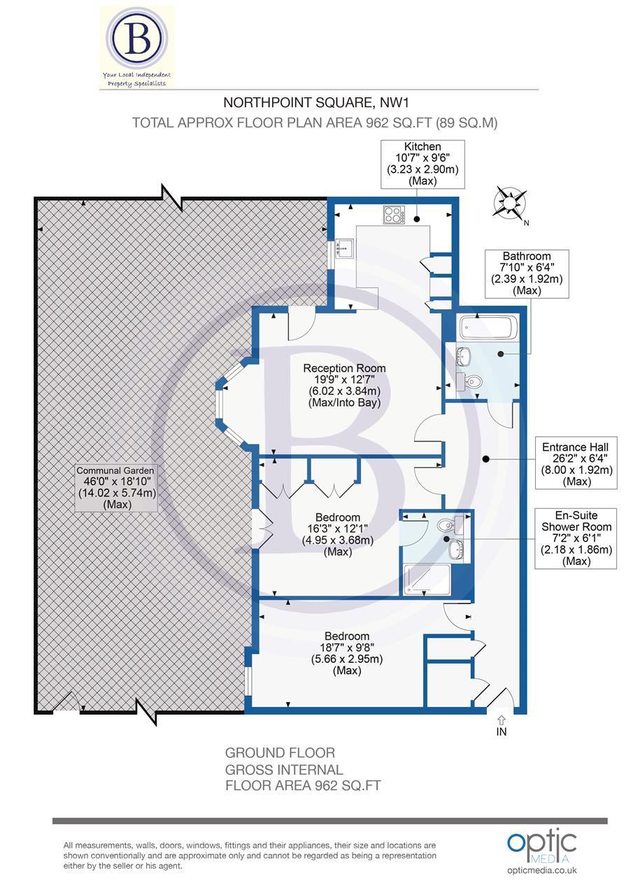 2 bed flat for sale in Northpoint Square - Property Floorplan