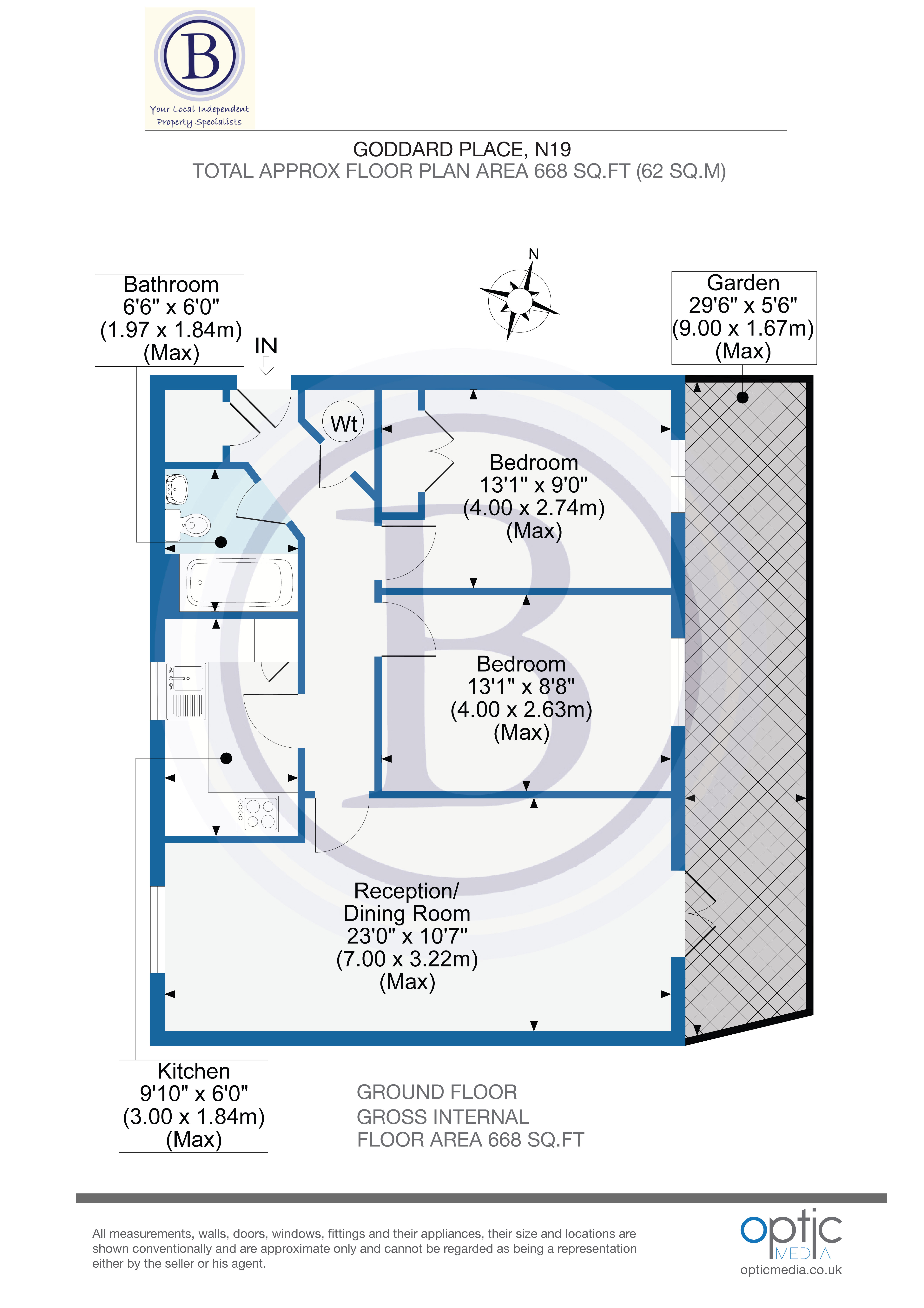 2 bed flat for sale in Goddard Place - Property Floorplan