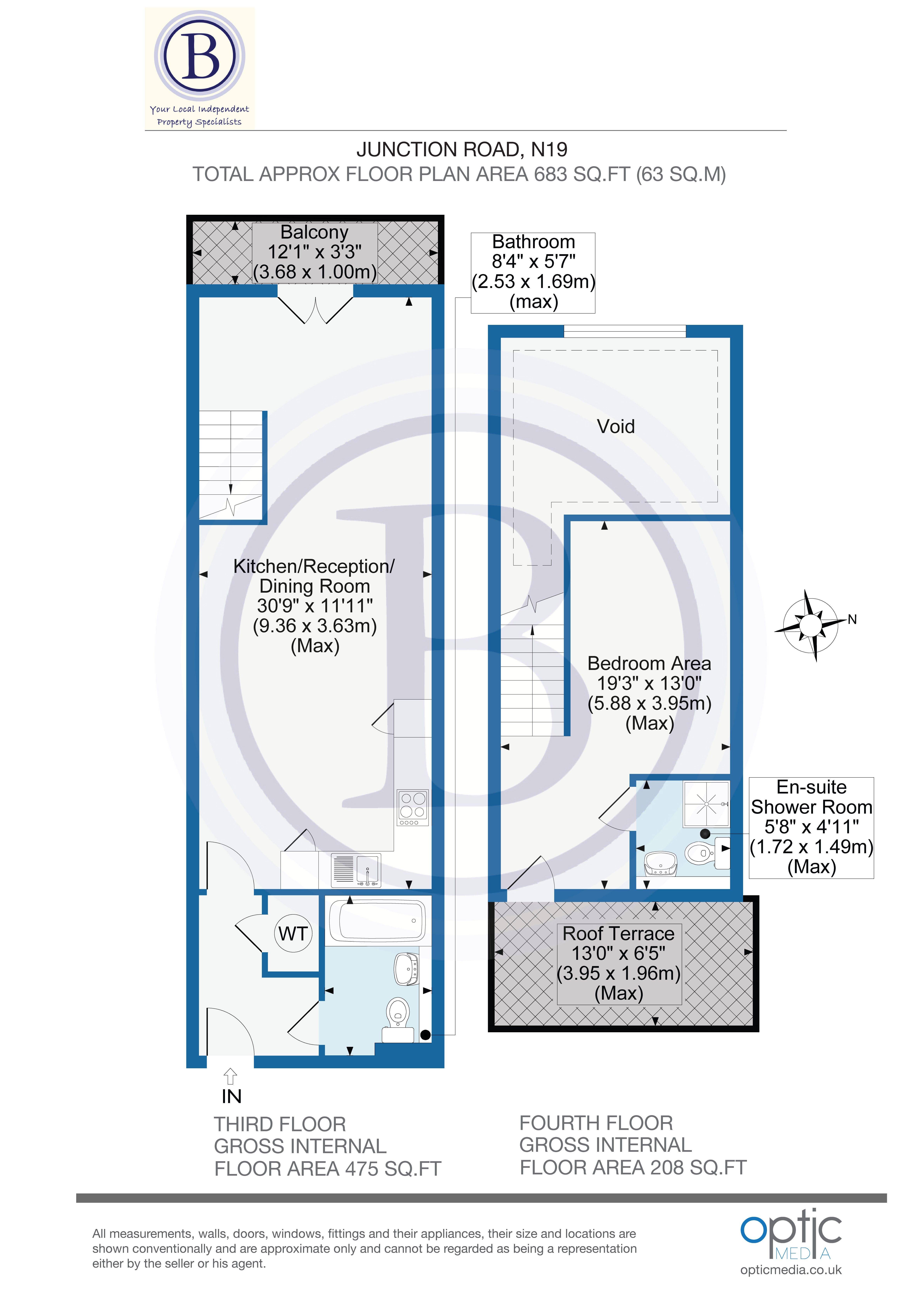 1 bed flat for sale - Property Floorplan