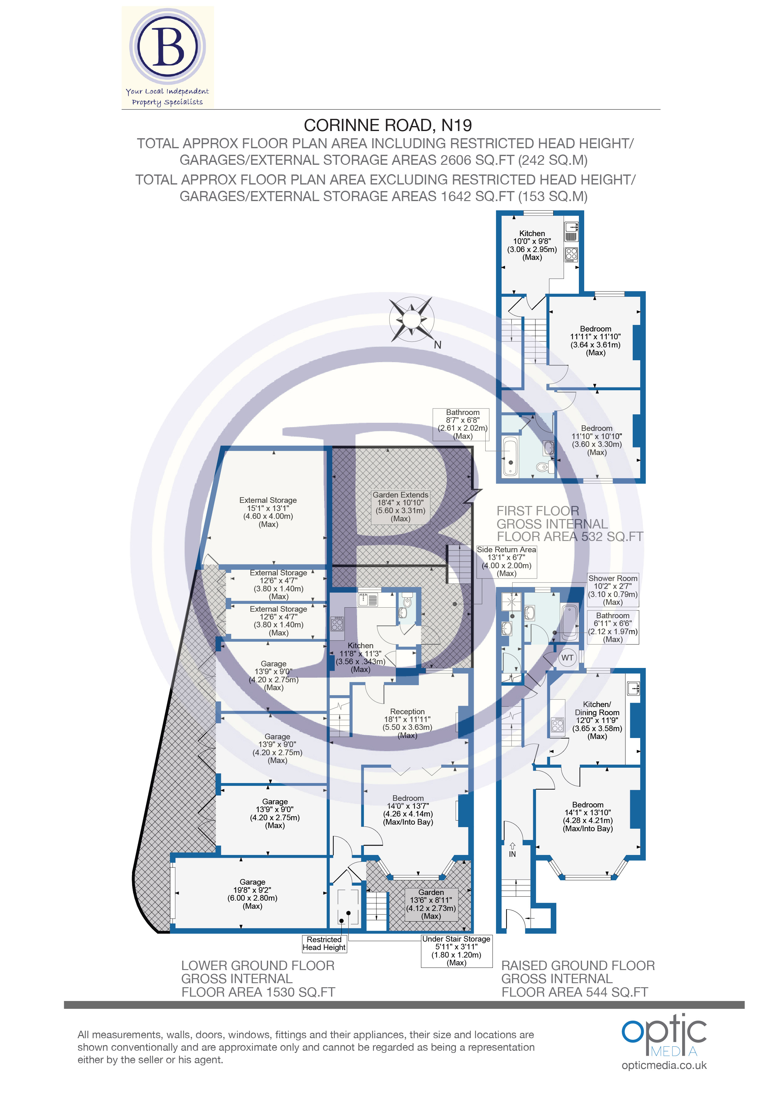 4 bed end of terrace house for sale in Corinne Road - Property Floorplan