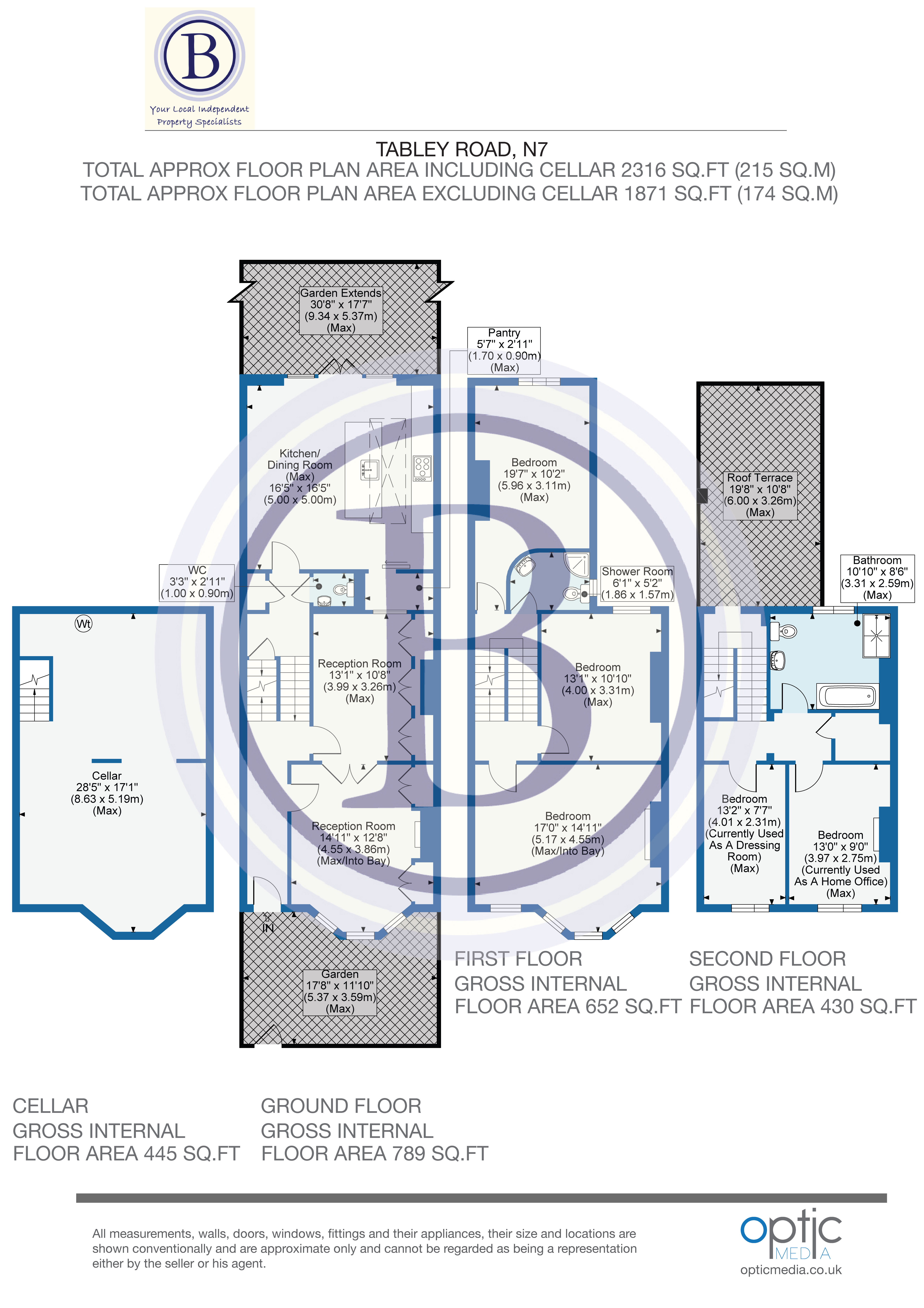 5 bed for sale in Tabley Road - Property Floorplan