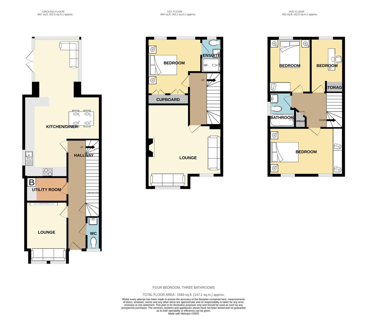 4 bed semi-detached house for sale in Bankhall Lane, Hale - Property floorplan