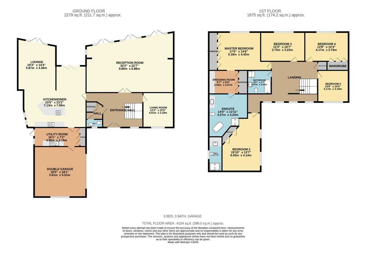 5 bed detached house for sale in Five Bedroom Detached Family Home on Pinewood in Bowdon - Property floorplan