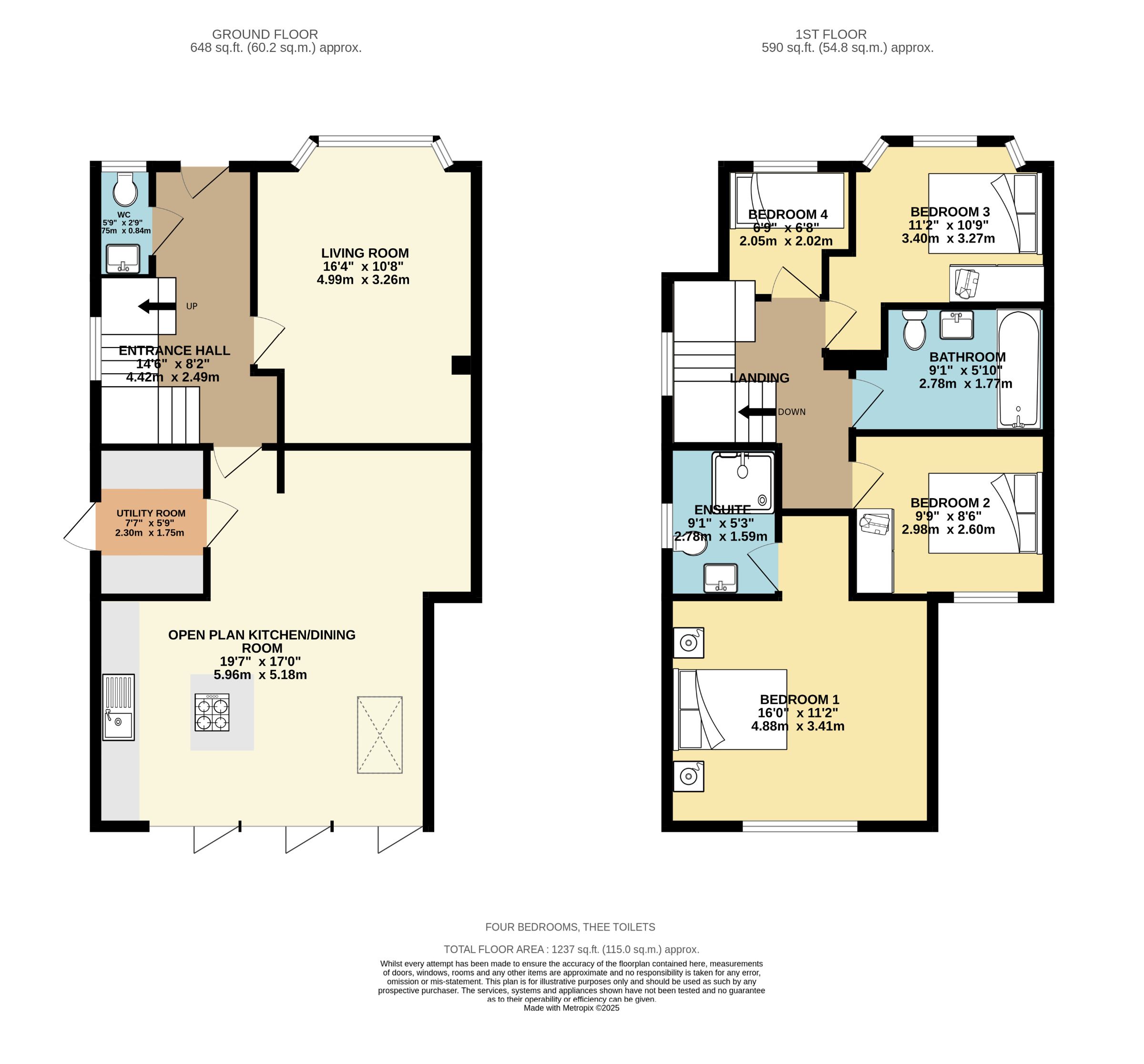 4 bed semi-detached house for sale in Sylvan Avenue, Altrincham - Property Floorplan