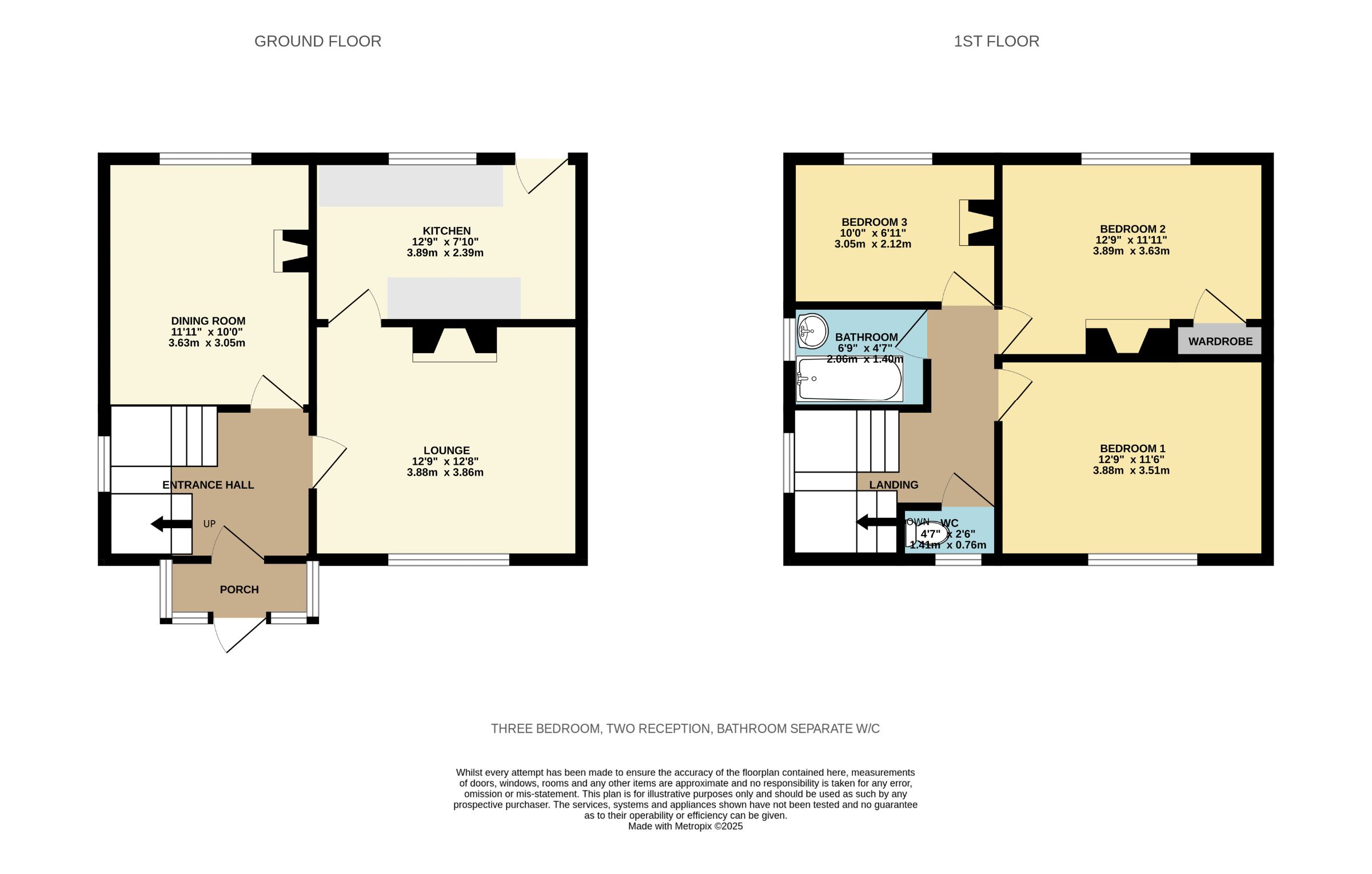 3 bed end of terrace house for sale in Raymond Road, Manchester - Property floorplan
