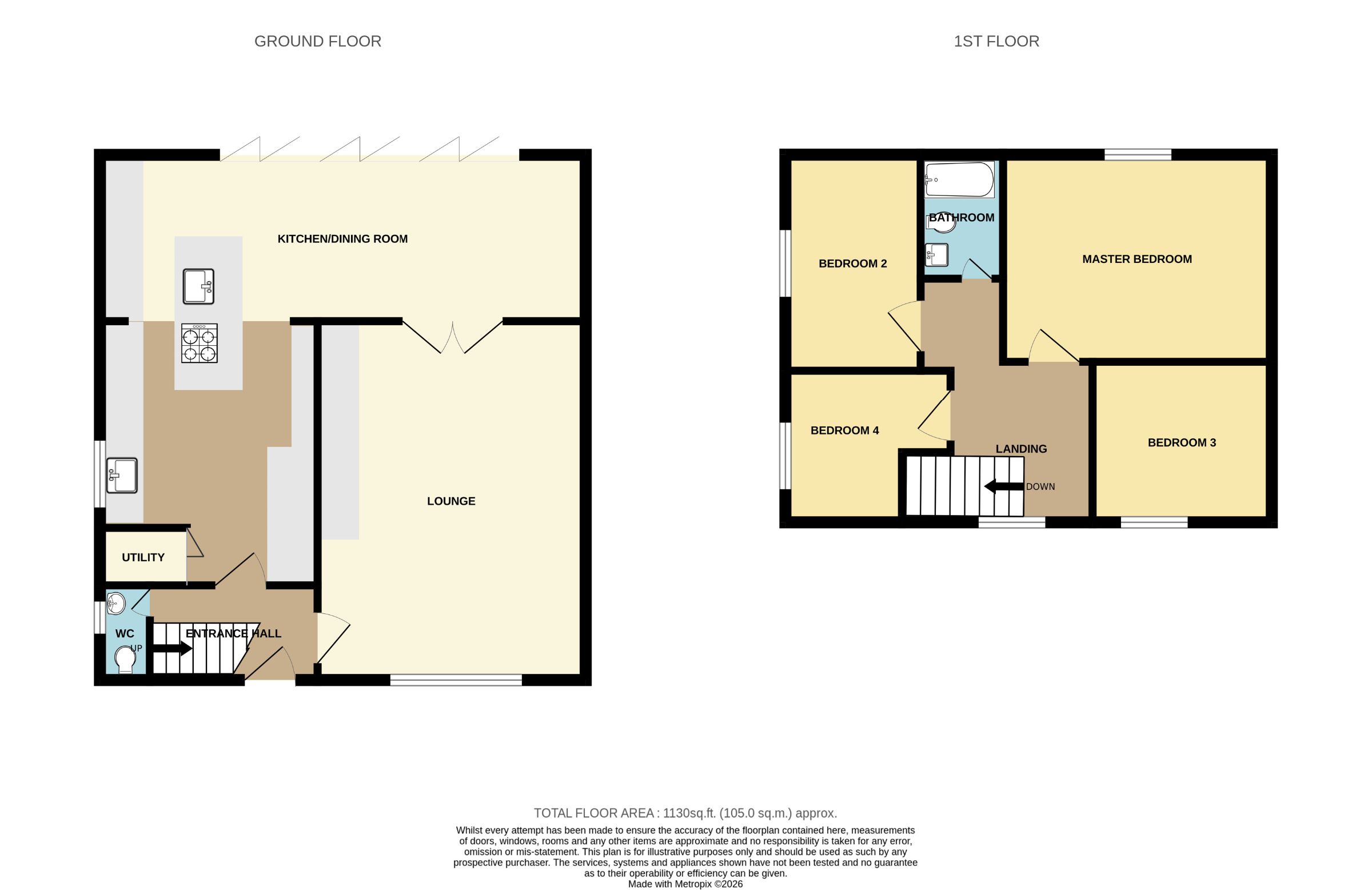 4 bed semi-detached house for sale in Barns Place, Hale Barns, Altrincham - Property floorplan