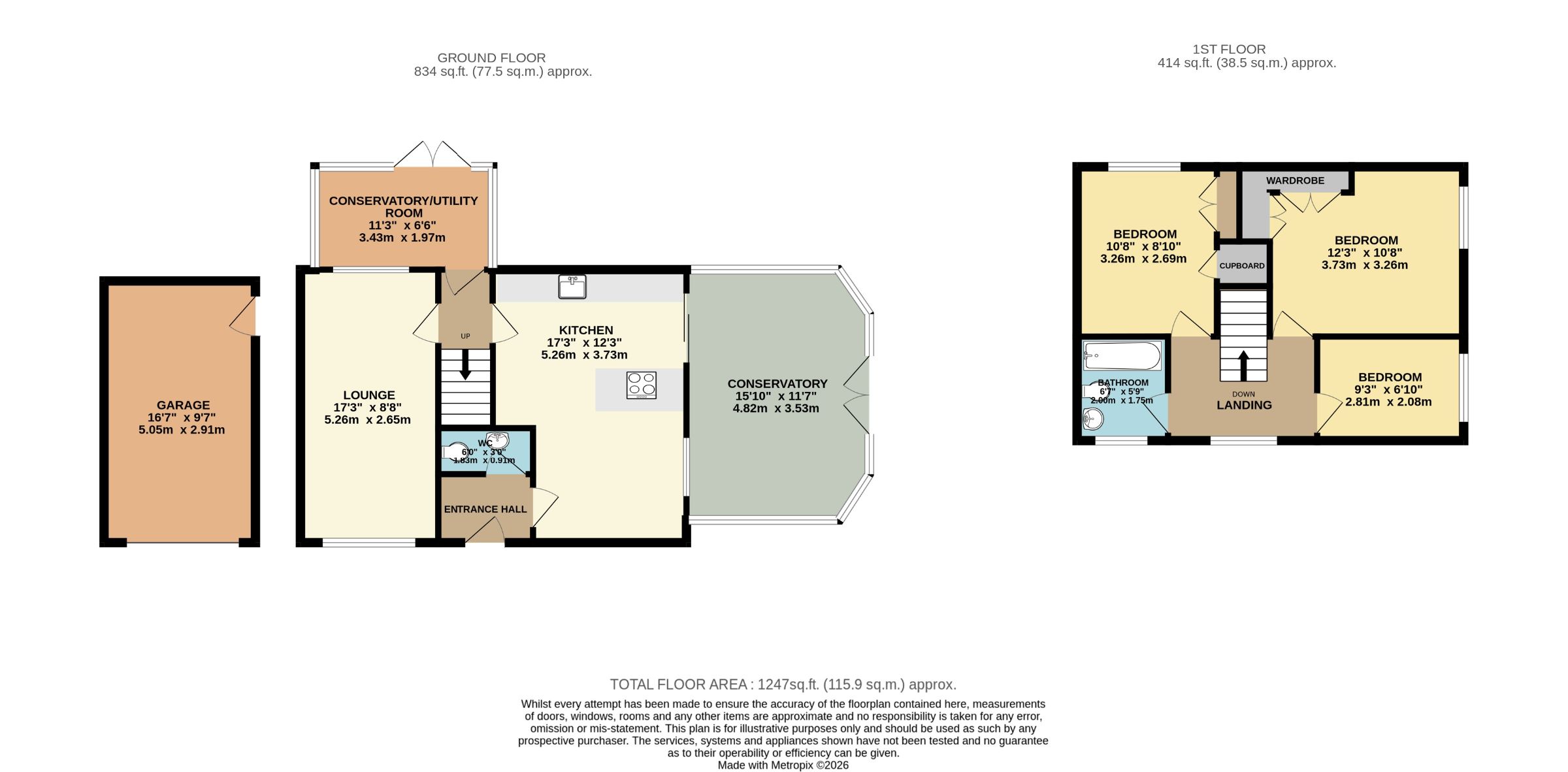 3 bed detached house for sale in Kentmere Road, Timperley, Altrincham - Property floorplan