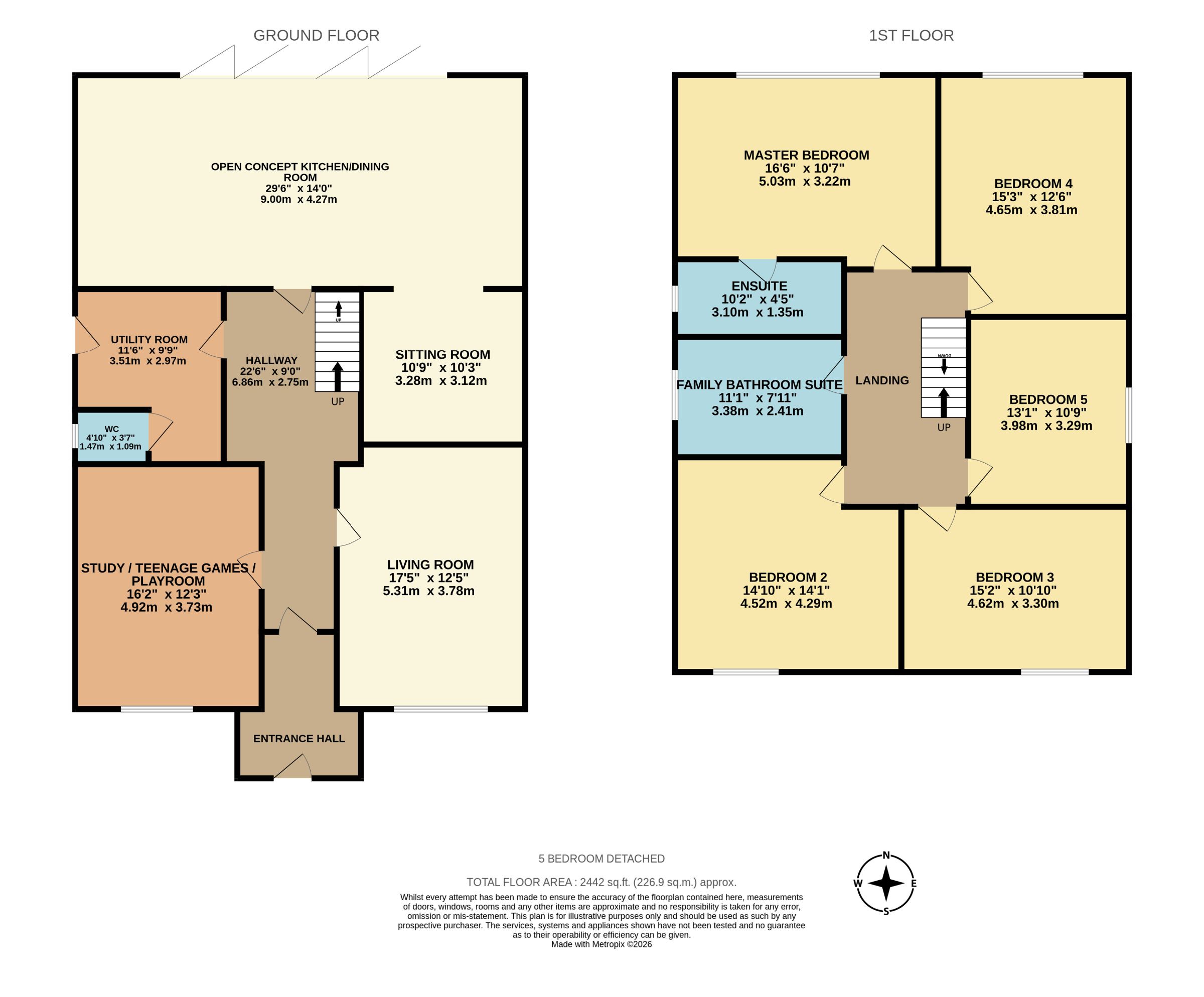 5 bed detached house for sale in 5 Bedroom Detached Premium Home Blackcarr Road, BaguleyManchester - Property floorplan