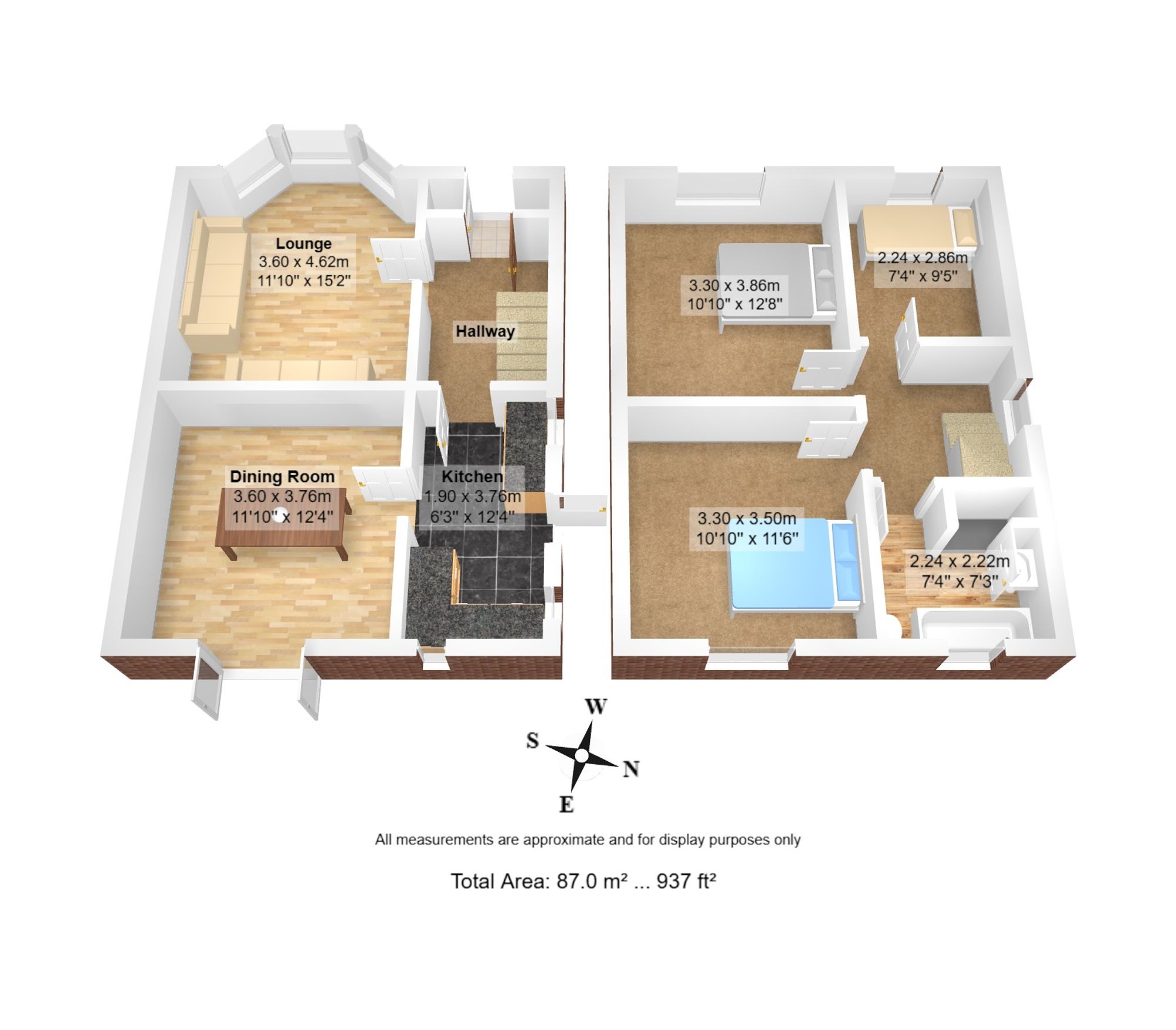 3 bed semi-detached house for sale in Devon Road, Cadishead, M44 - Property floorplan