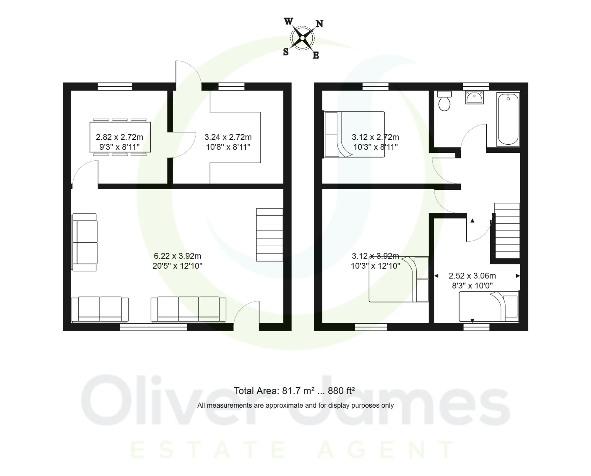 3 bed terraced house for sale in Hawk Road, Irlam, M44 - Property floorplan