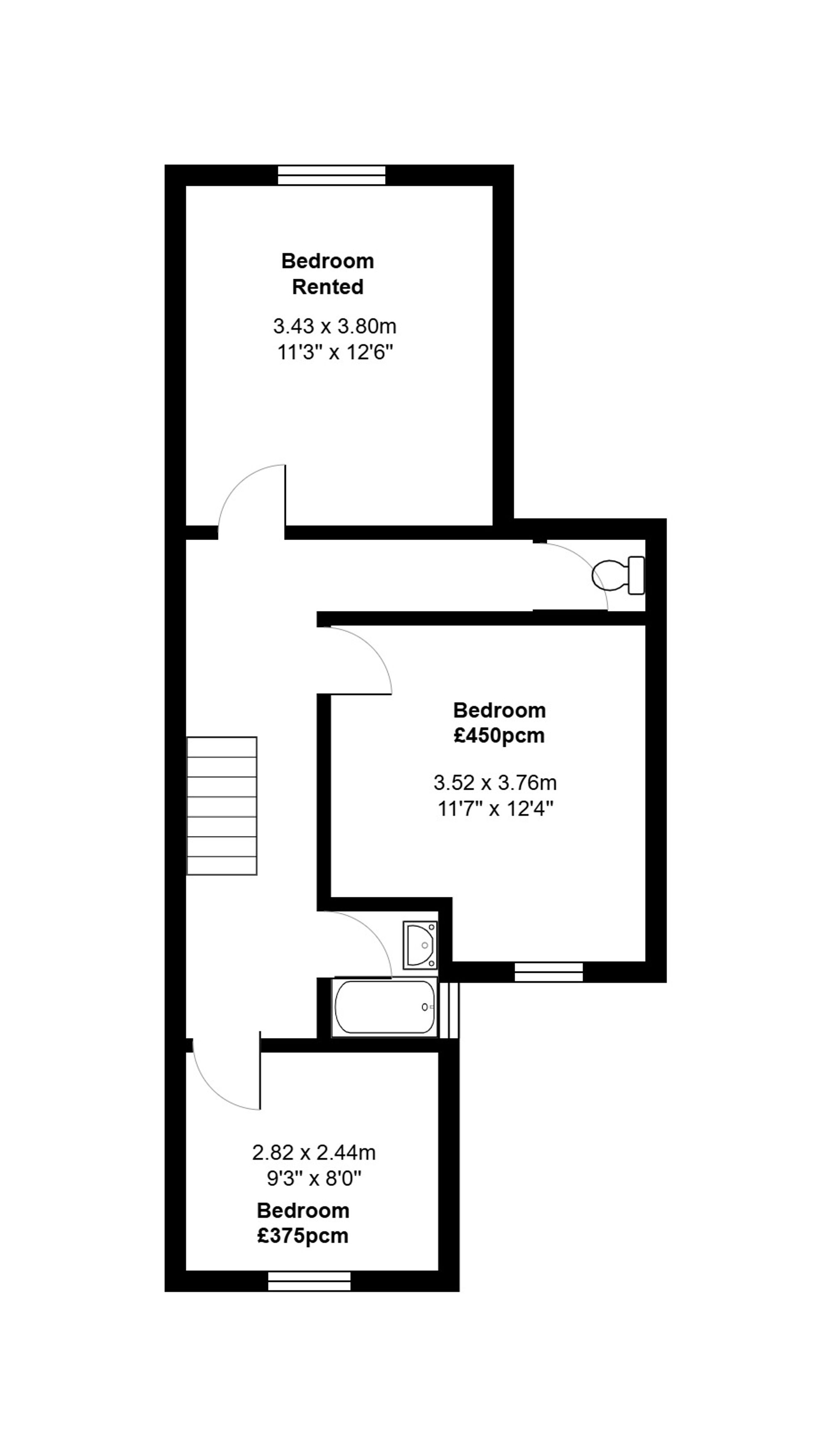 1 bed house share to rent in Liverpool Road, Cadishead, M44 - Property floorplan