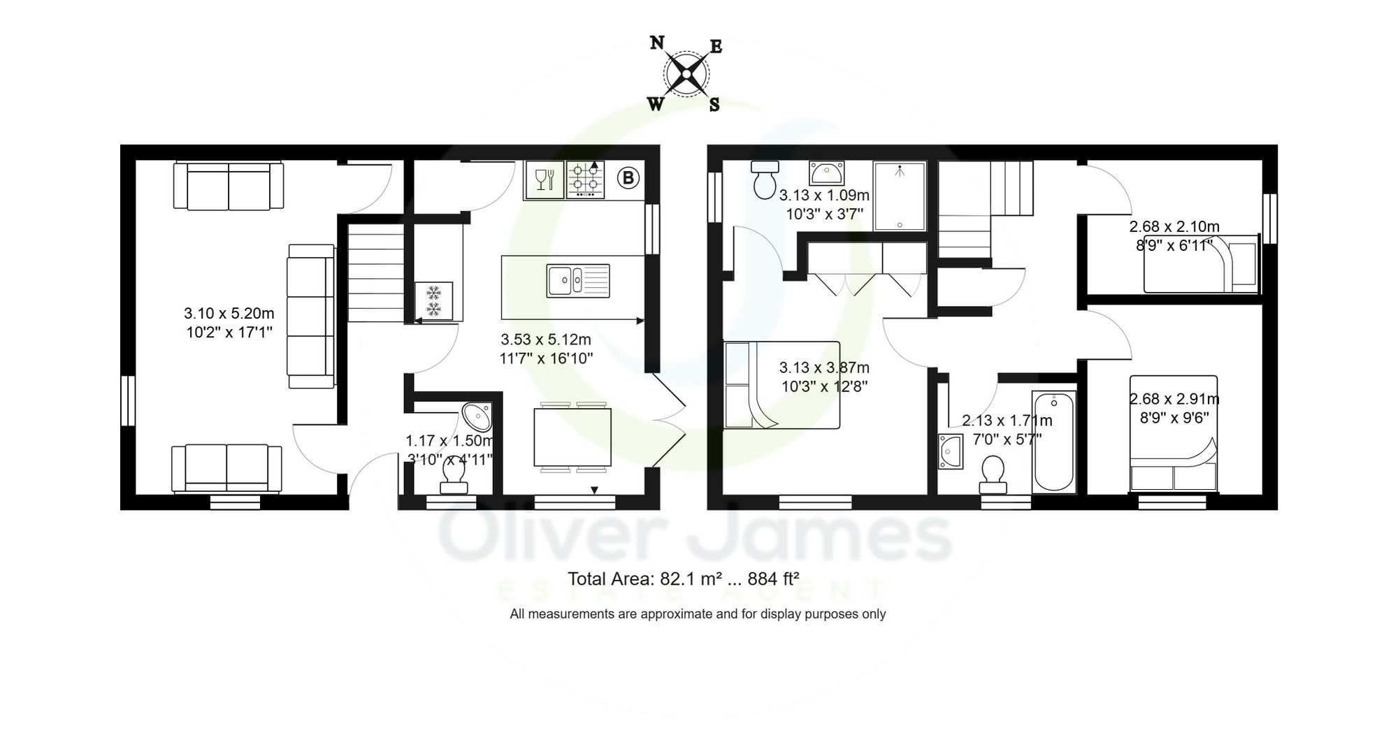 3 bed detached house for sale in Roseway Avenue, Cadishead, M44 - Property floorplan