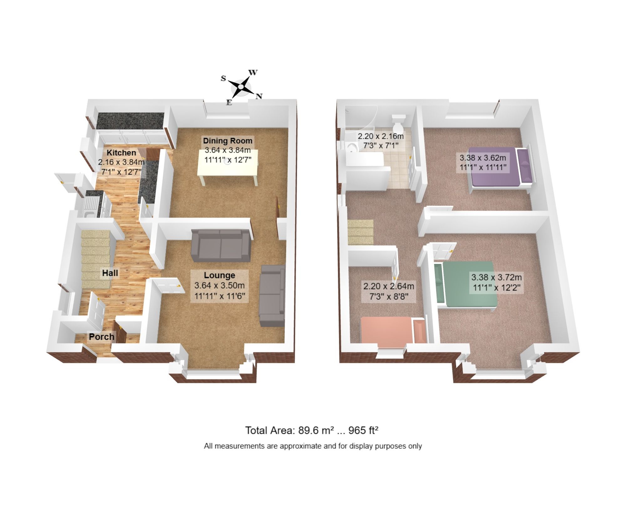 3 bed semi-detached house for sale in Moorfield Road, Irlam, M44 - Property floorplan